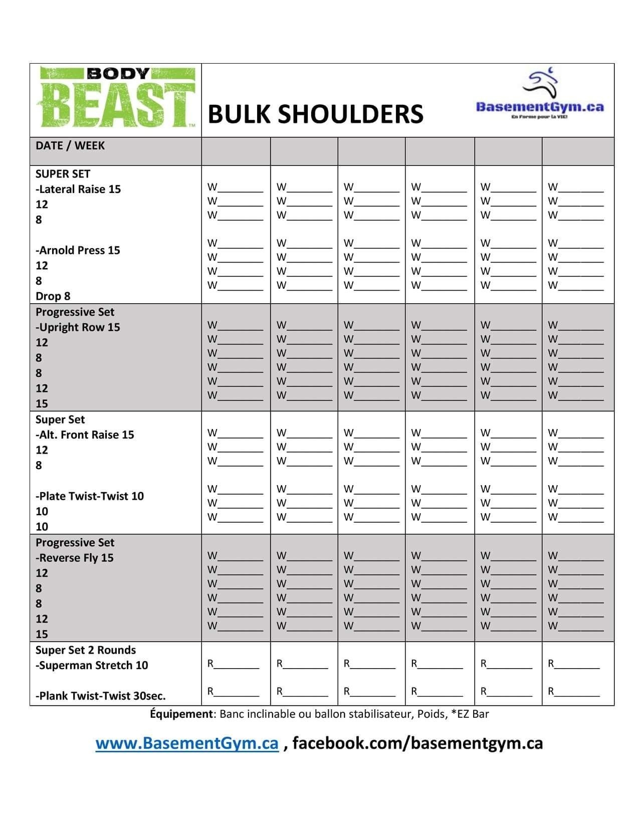 Body Beast Discover 12 Ideas From Body Beast Workout Sheets 