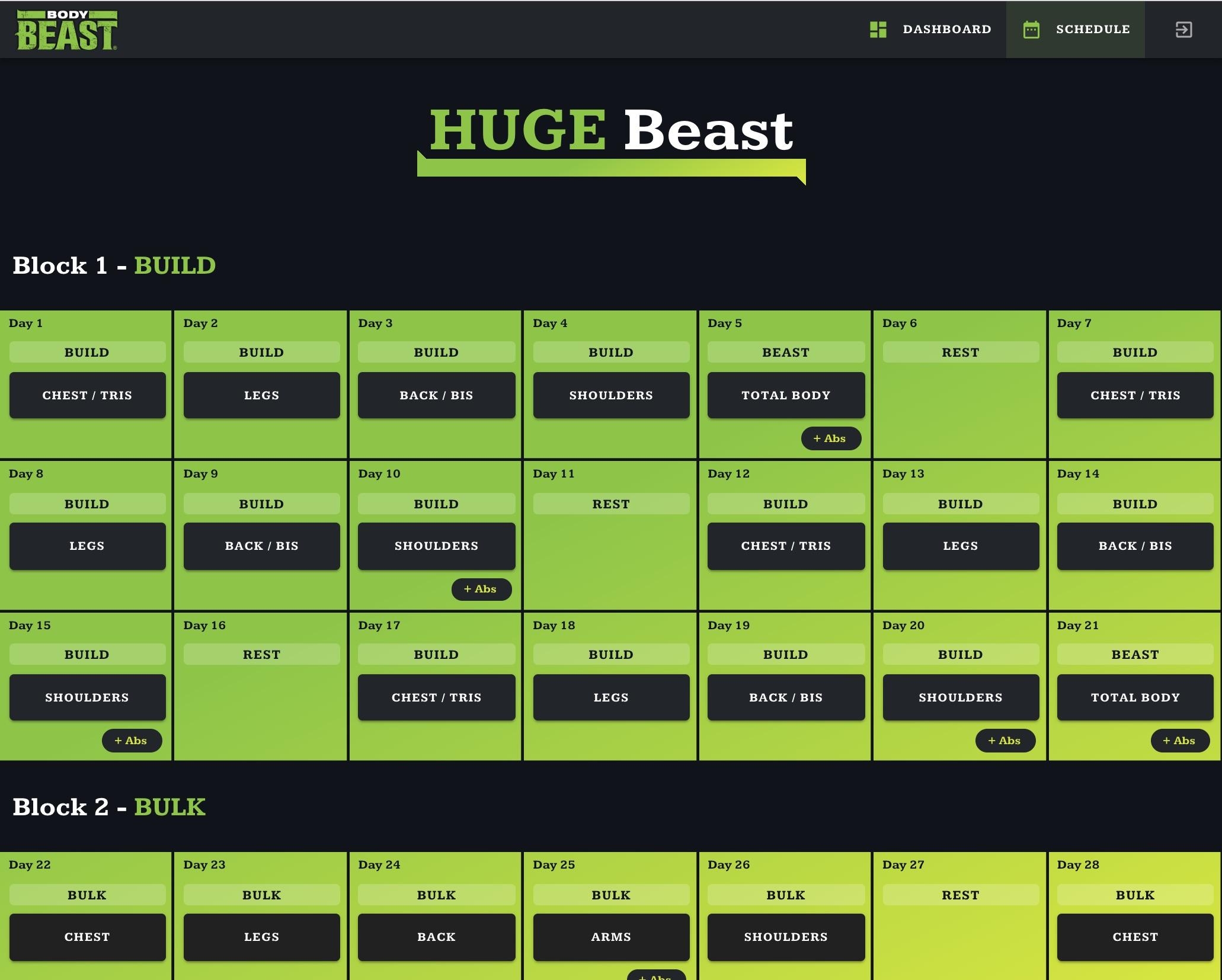 BodyBeast Web App Sneak Preview R BodyBeast