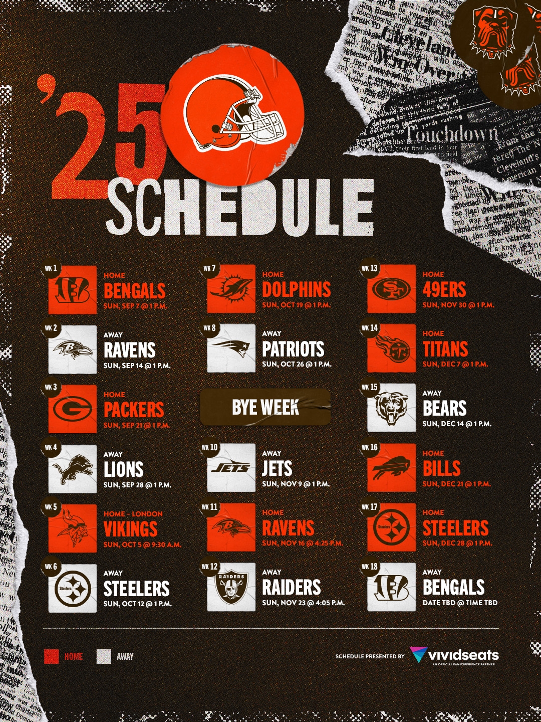 Browns Schedule Downloads Cleveland Browns Clevelandbrowns