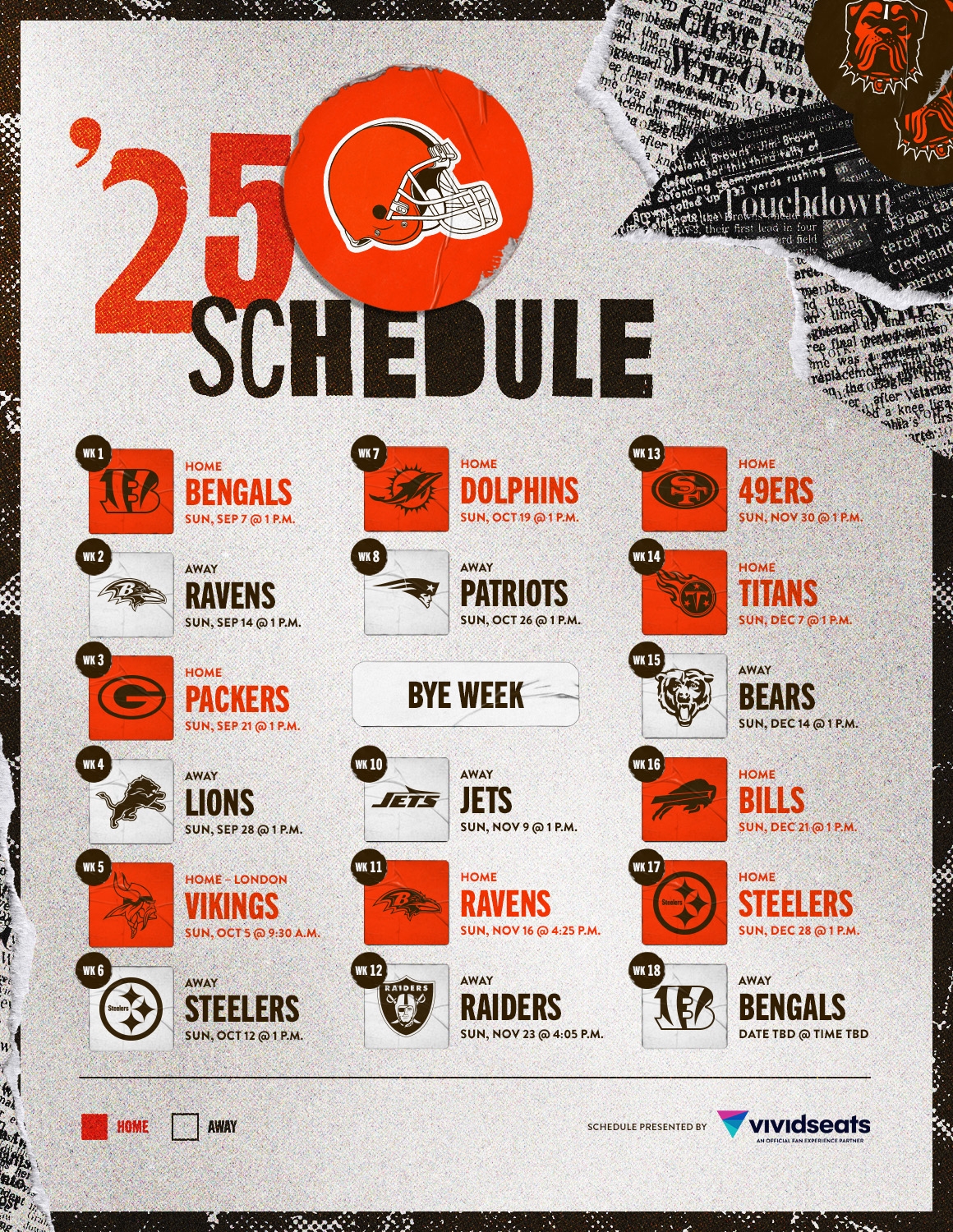 Browns Schedule Downloads Cleveland Browns Clevelandbrowns