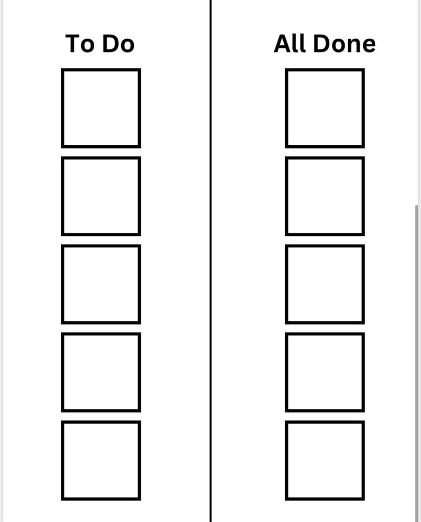 Printable Blank Visual Schedule Template
