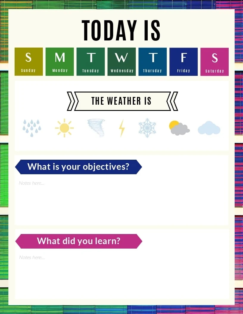 Printable Daily Schedule For Preschoolers