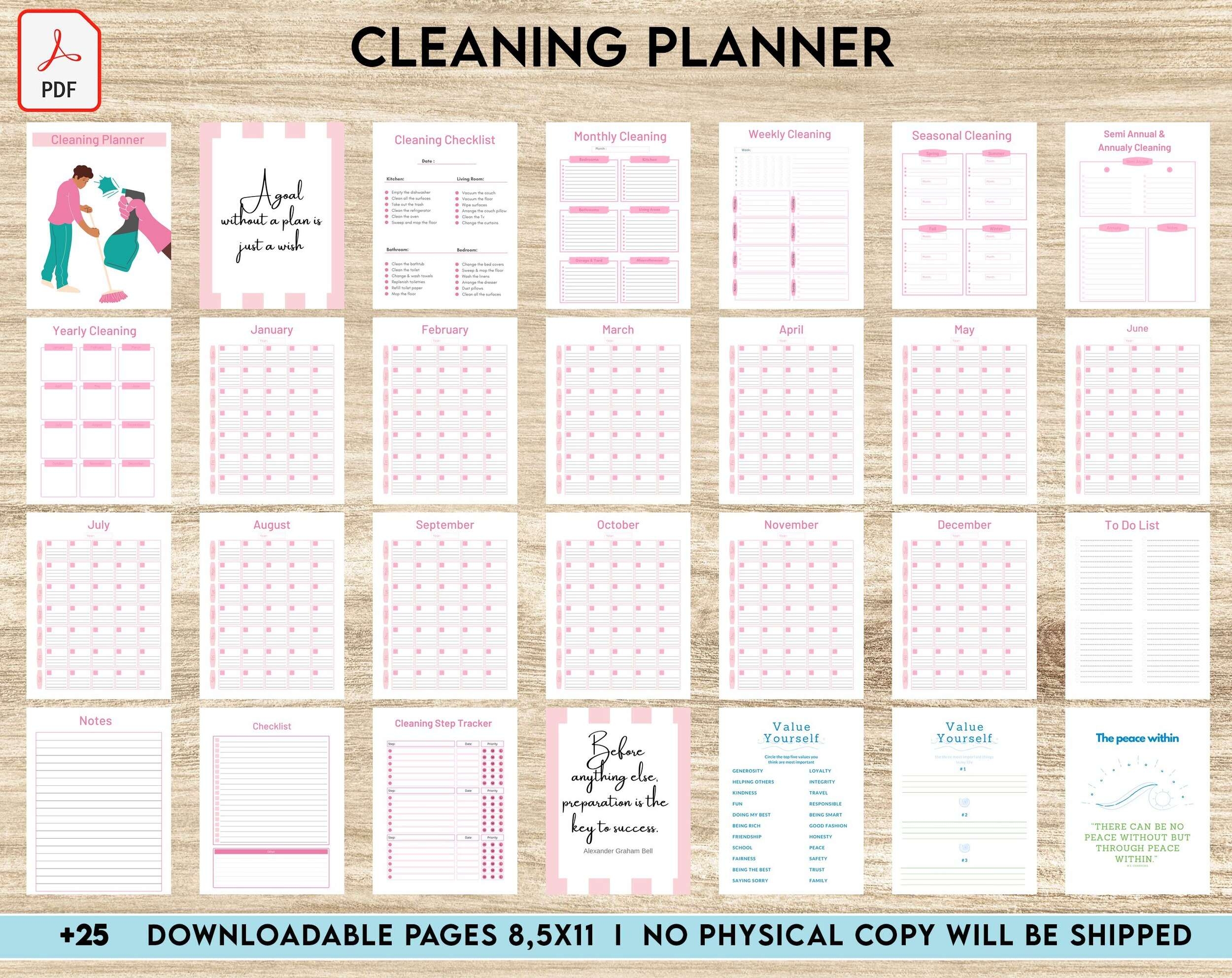 Printable Weekly Cleaning Schedule Pdf