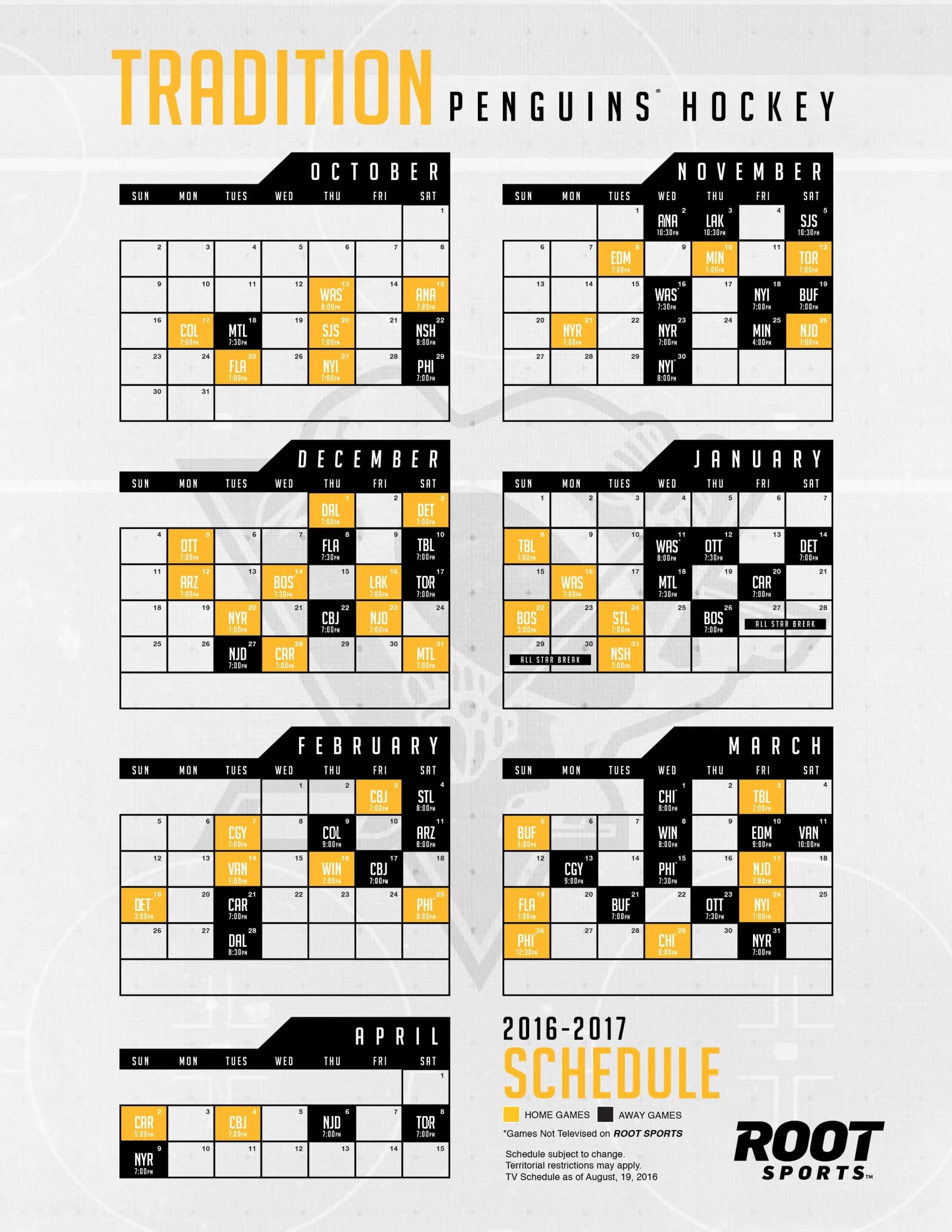 Complete Guide To The Printable Pittsburgh Penguins Schedule 