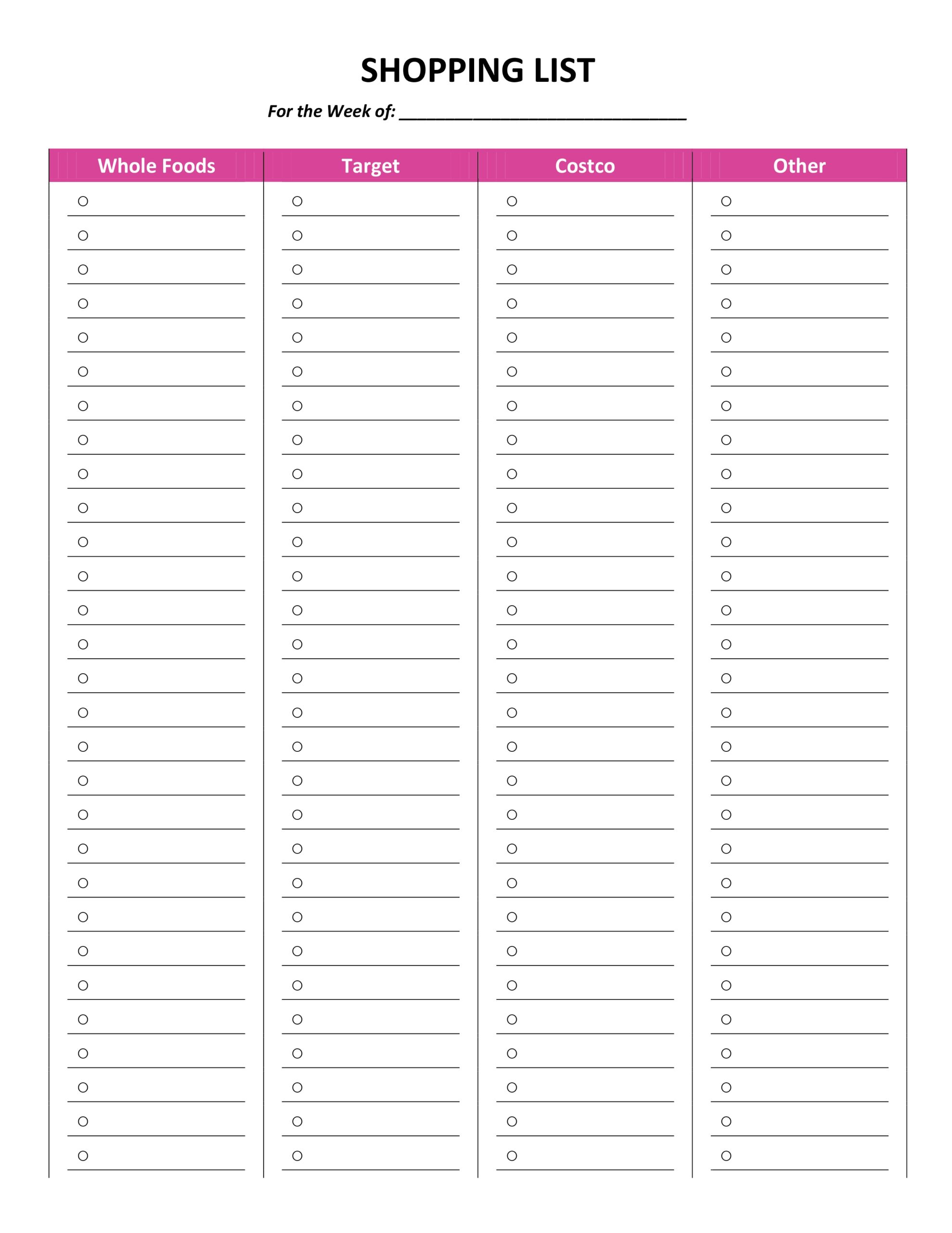 Free Printable Housekeeping Schedule