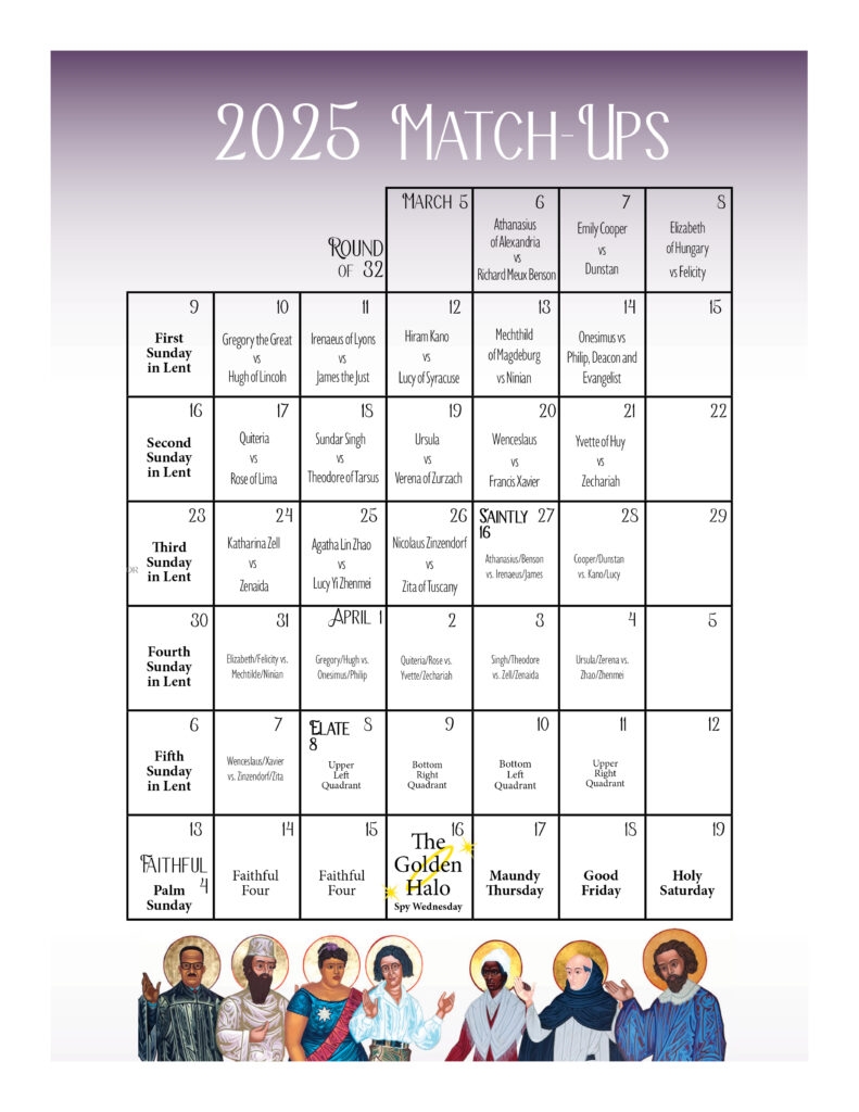 Corrected Match Up Calendar Lent Madness