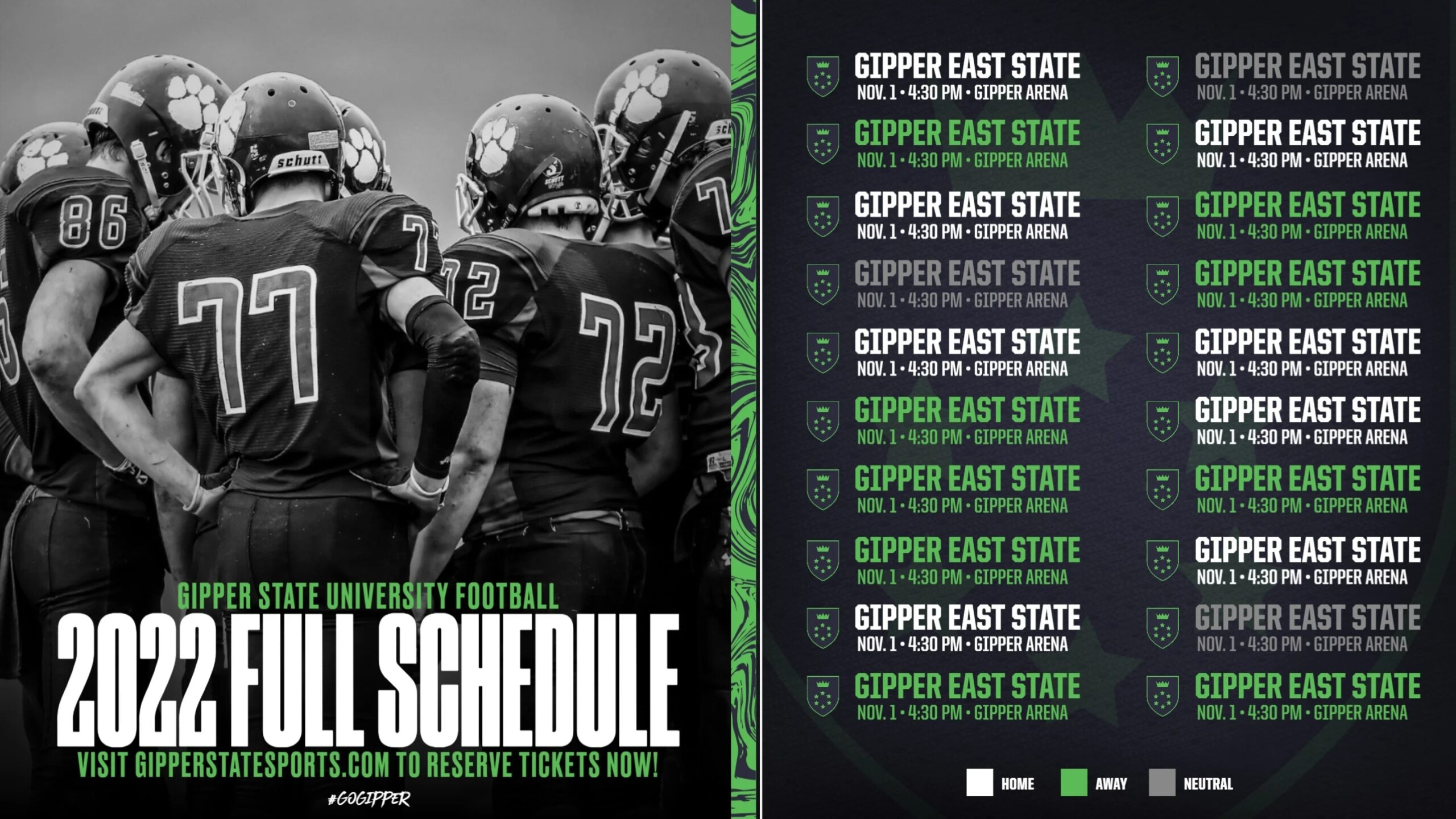 Create Schedule Graphics Gipper