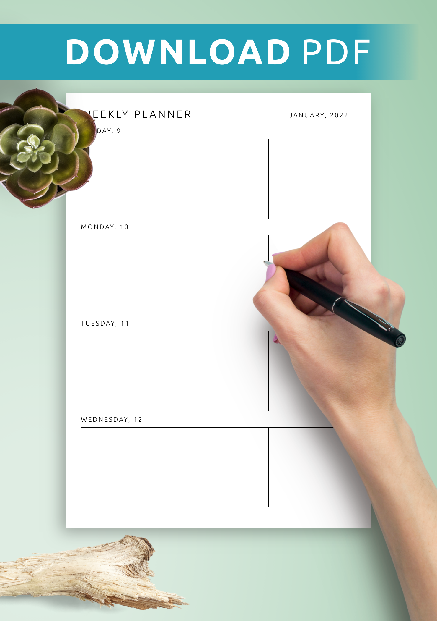 Customizable Weekly Calendar Template Plan Your Week Easily