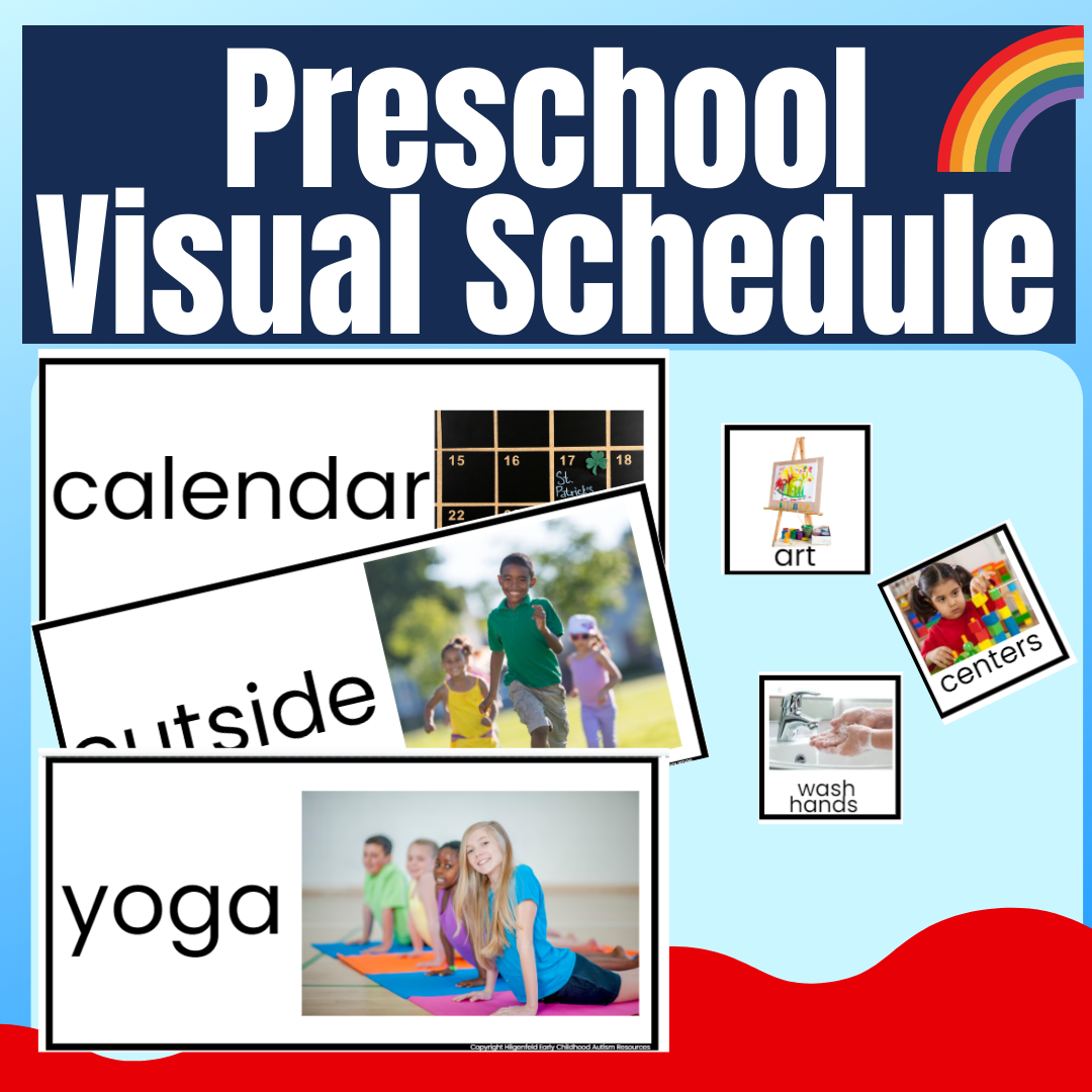 Daily Picture Schedule For Preschool Ideal For Special Education Classrooms Made By Teachers