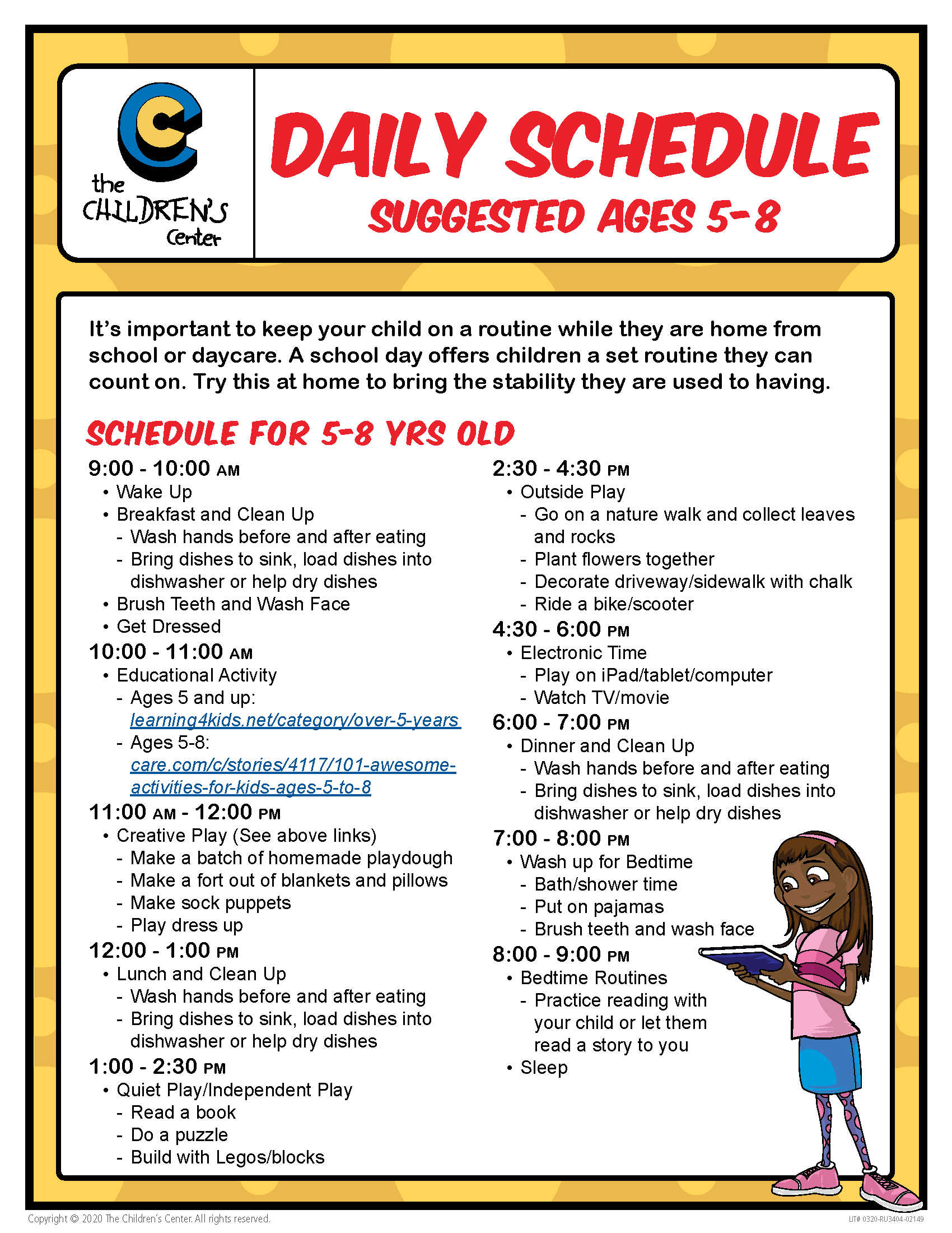Children's Daily Schedule Printables