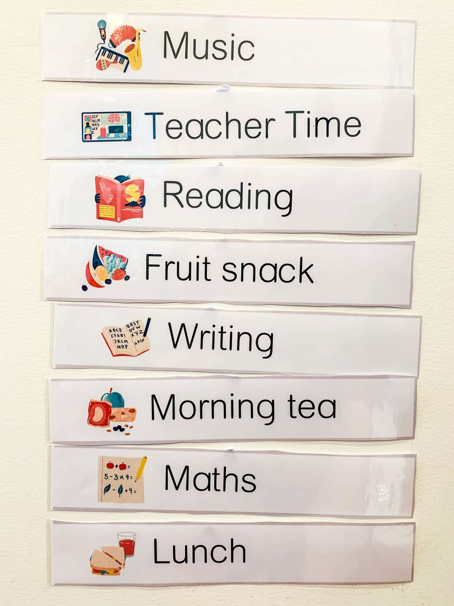 Daily Visual Schedule For Kids Free Printable To Download