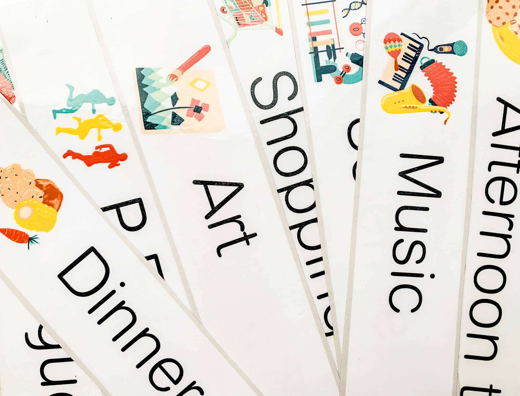 Daily Visual Schedule For Kids Free Printable To Download
