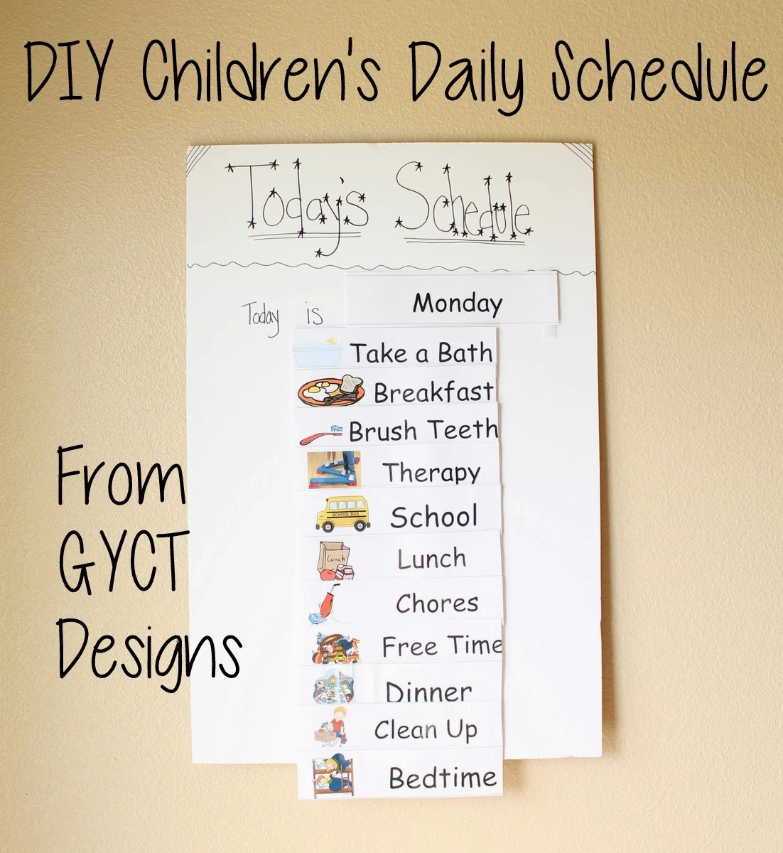 DIY Children s Daily Schedule Sew Simple Home