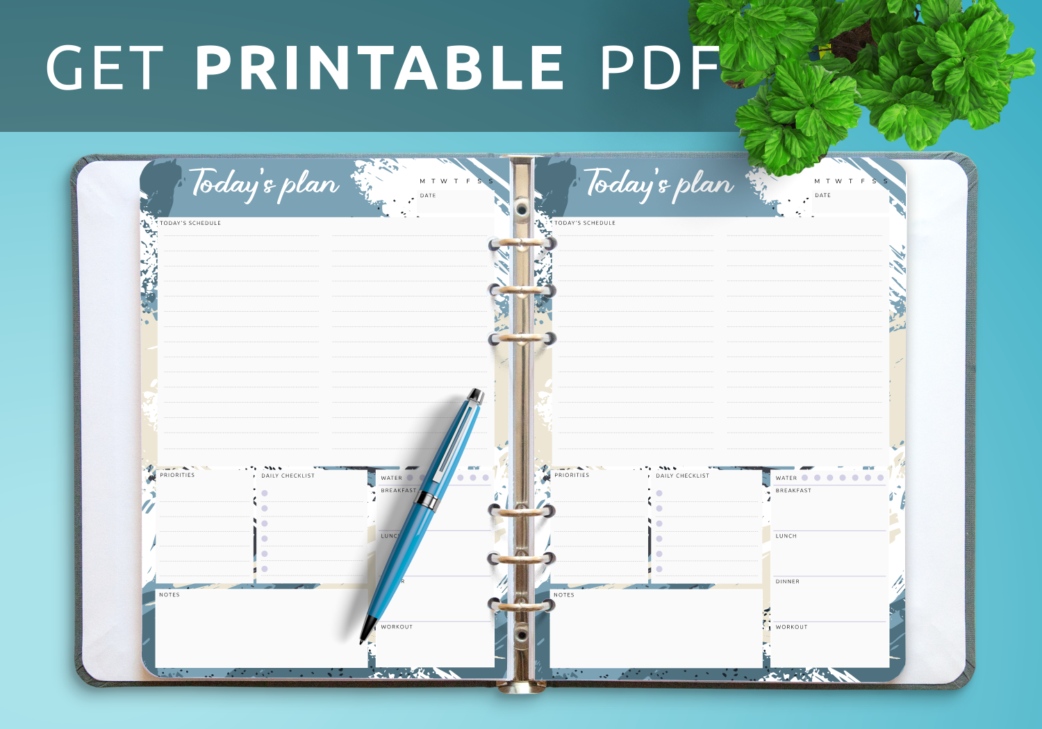Download Printable Daily Schedule Template PDF