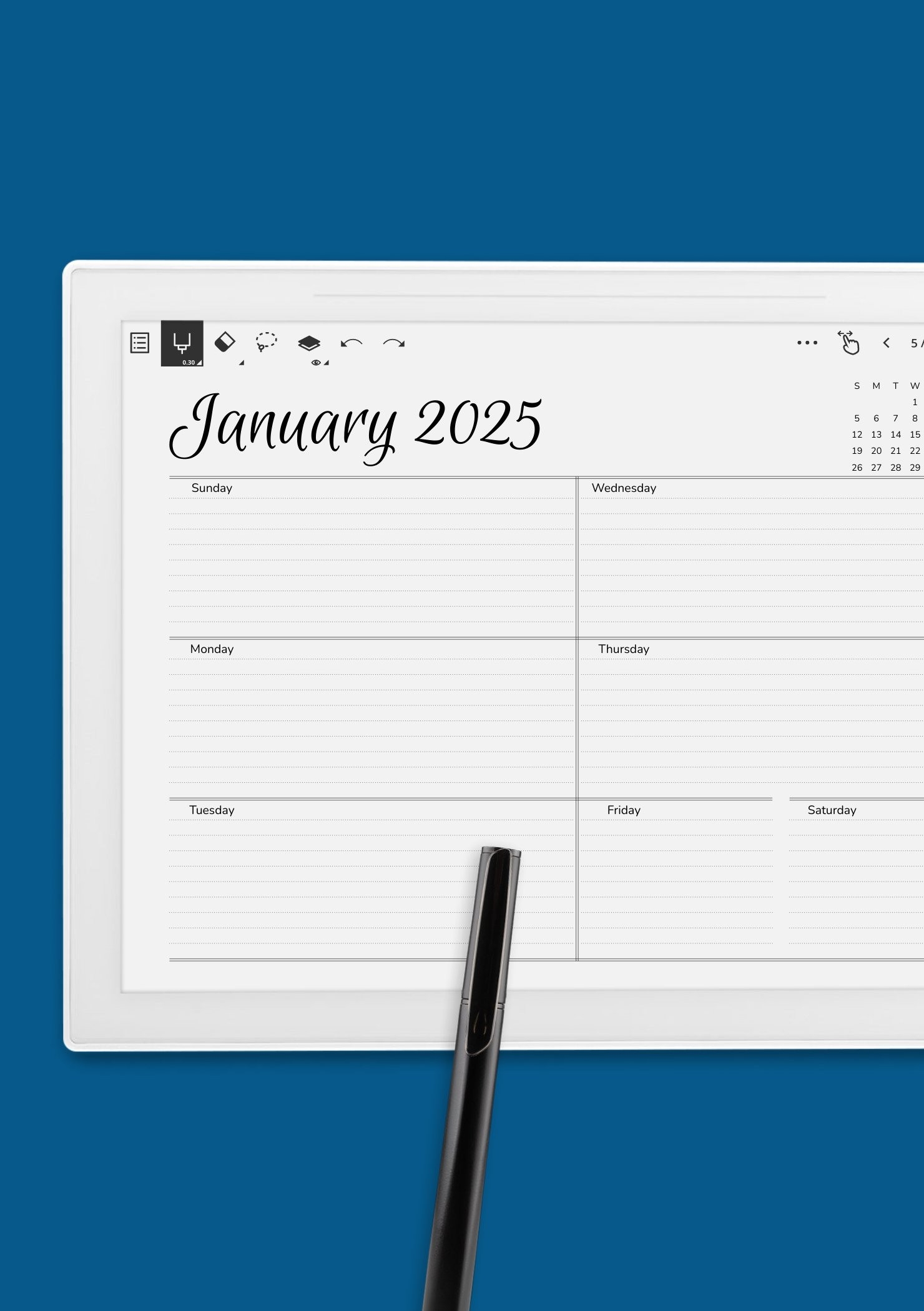 Weekly Printable Schedule Free