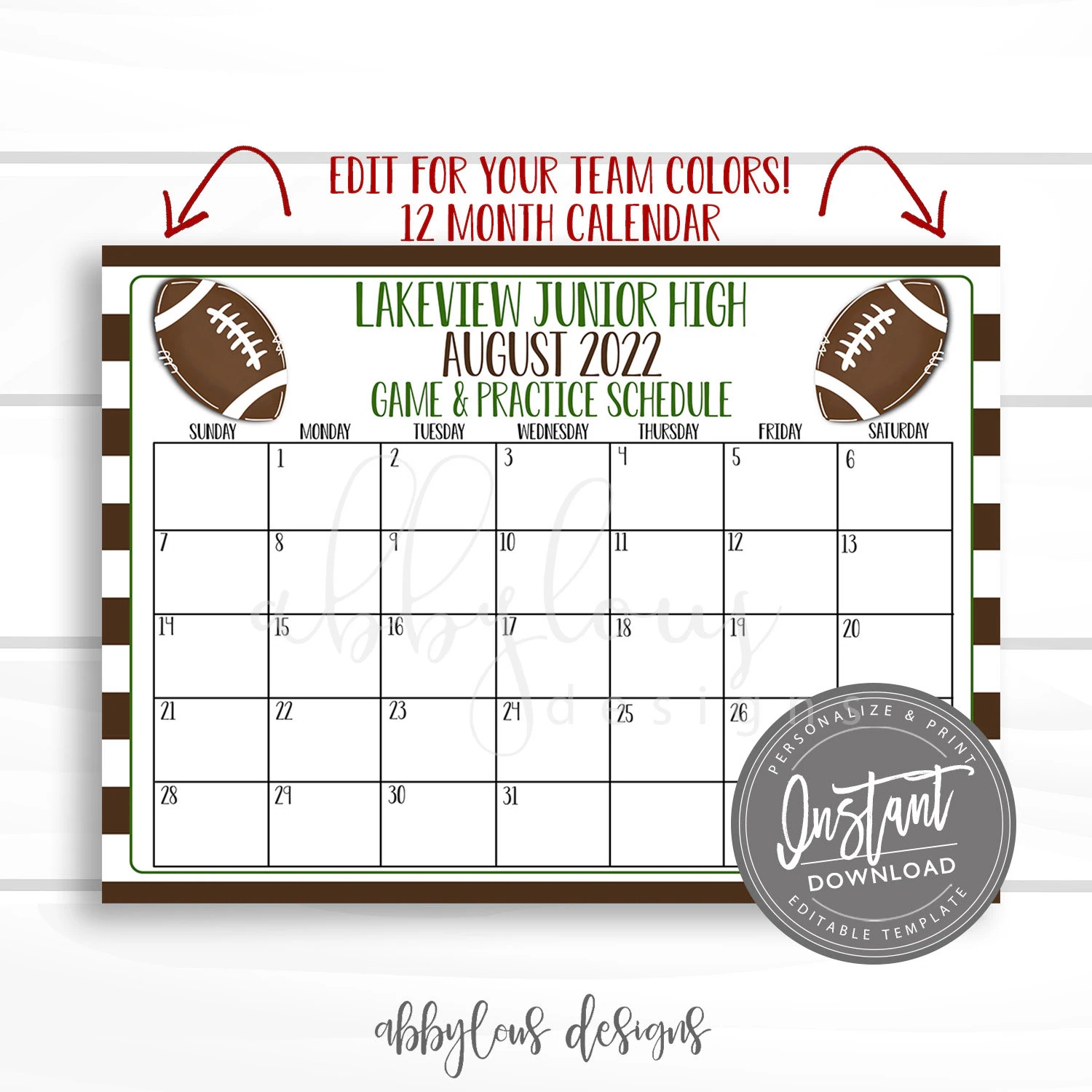 Nfl Schedule Printable Version