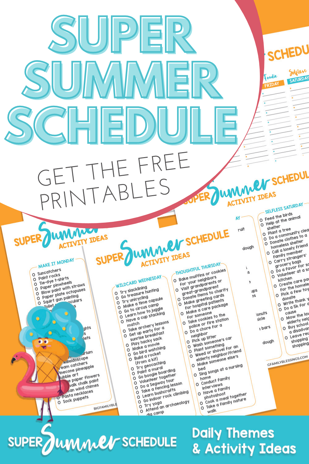 Flexible Fun Summer Schedule For Kids Big Family Blessings
