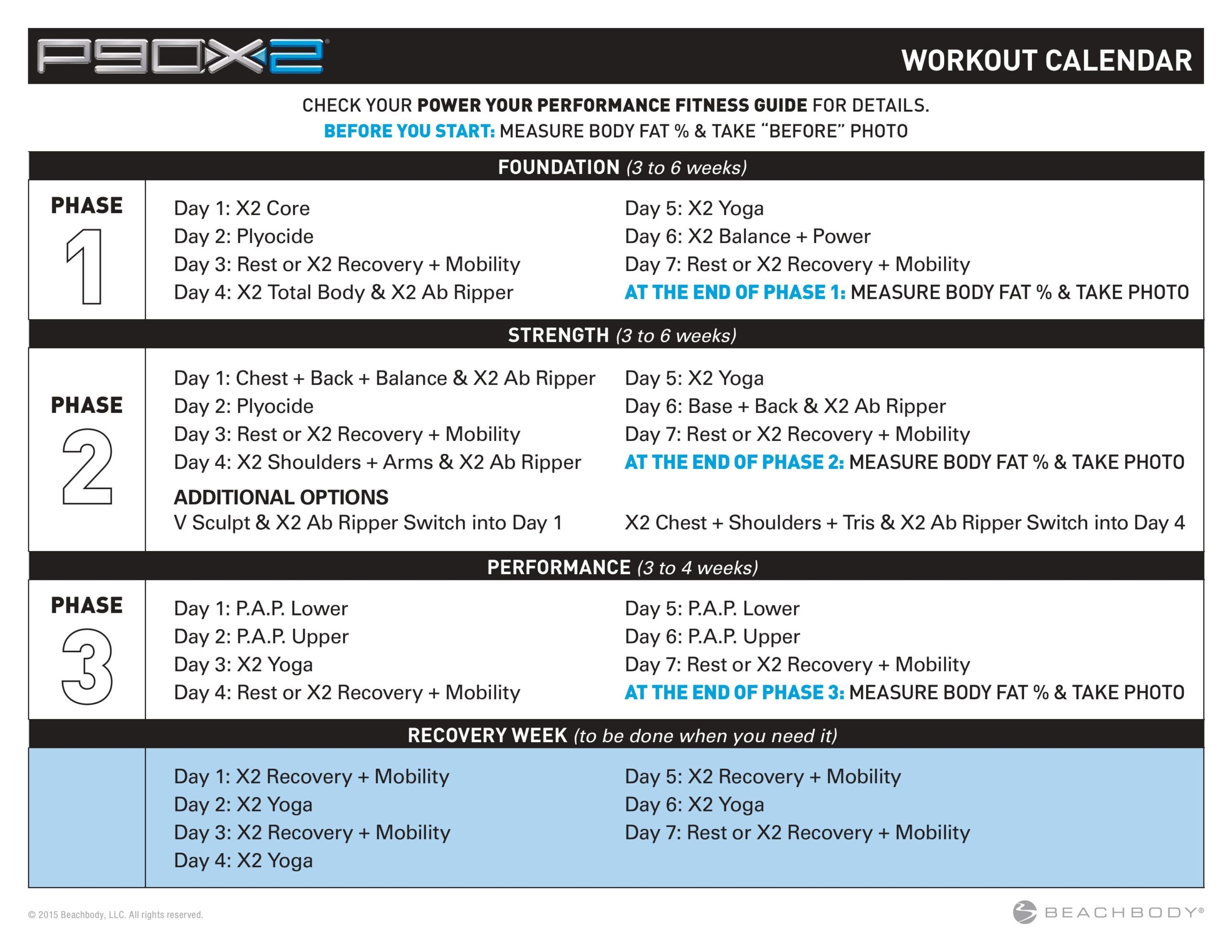 Follow These P90X Workout Schedules And Try A FREE Sample Workout BODi