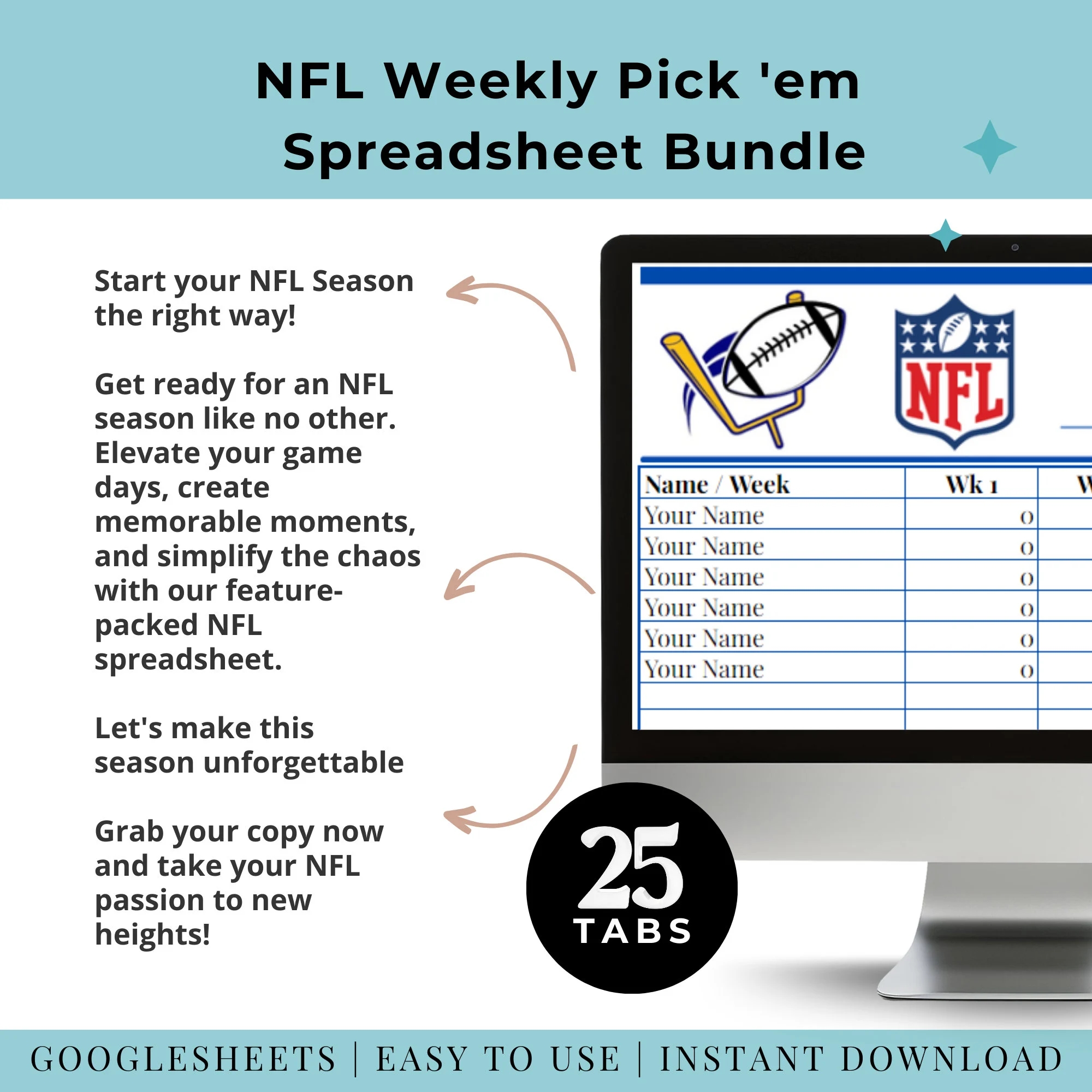 Football Weekly Pick em Pool With Points Printable Sheet Pro Football Bet Tracker Spreadsheet Printable Weekly 2025 NFL Football Pick Sheets Etsy Canada