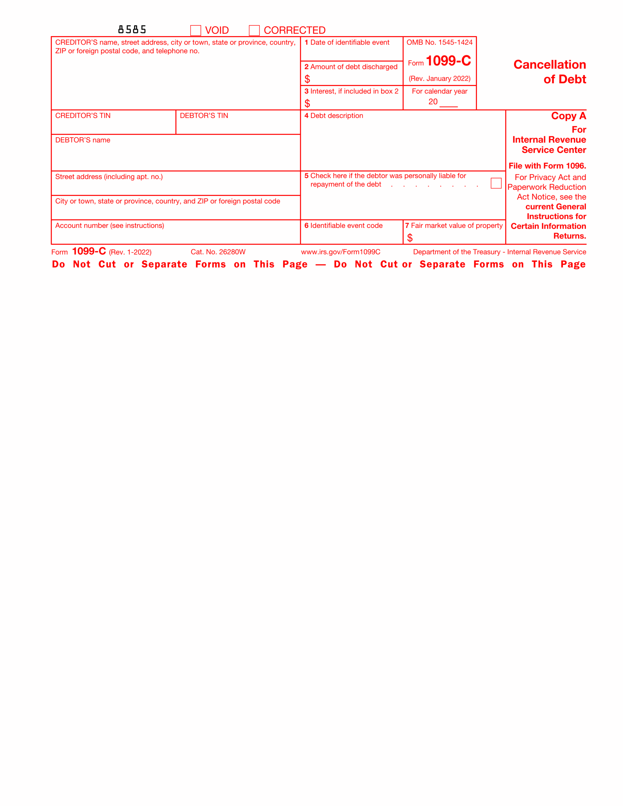 Schedule C Printable Form