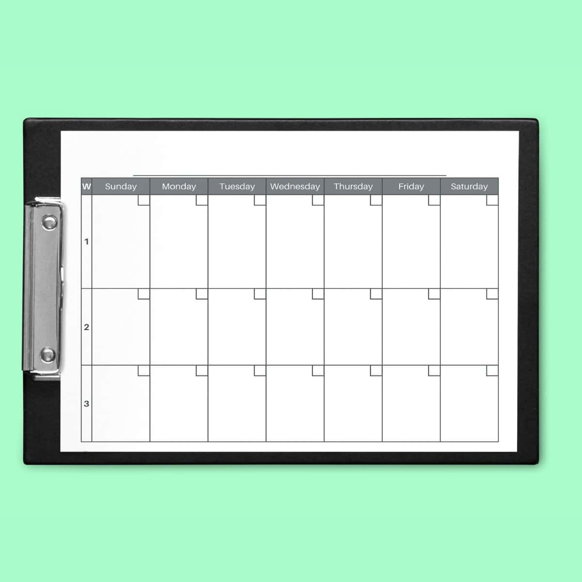 Free Printable Work Schedule Calendar