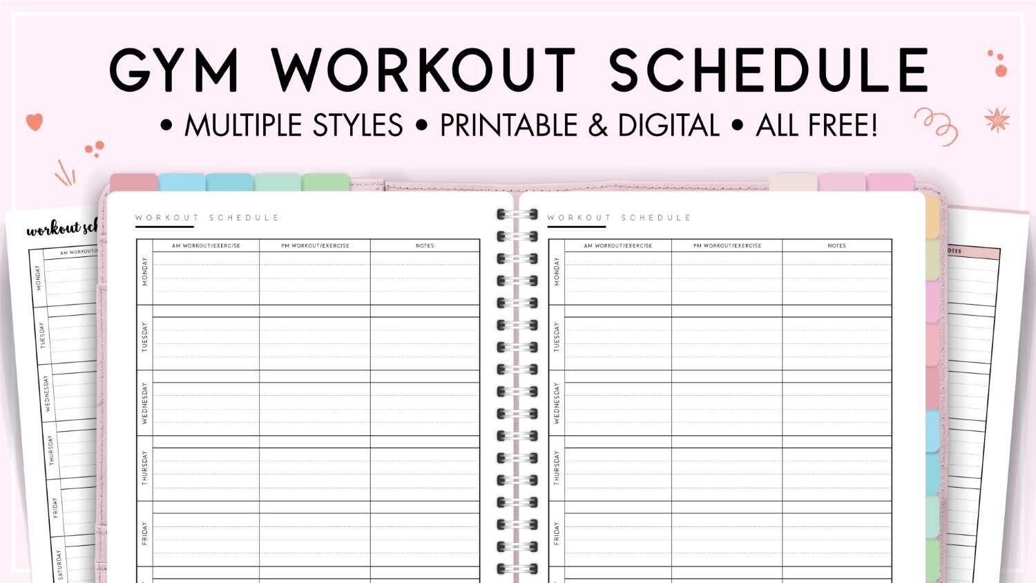 FREE 6 Day Gym Workout Schedule PDF World Of Printables