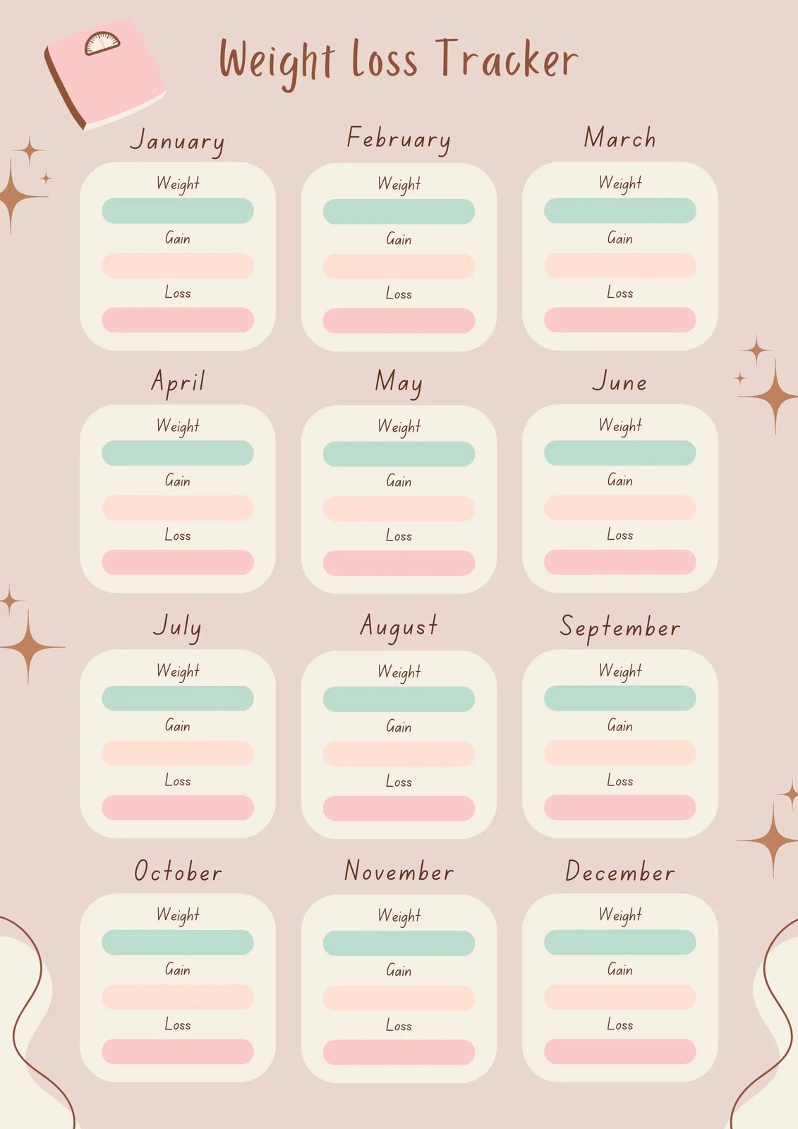 Free Custom Printable Workout Planner Templates Online Canva