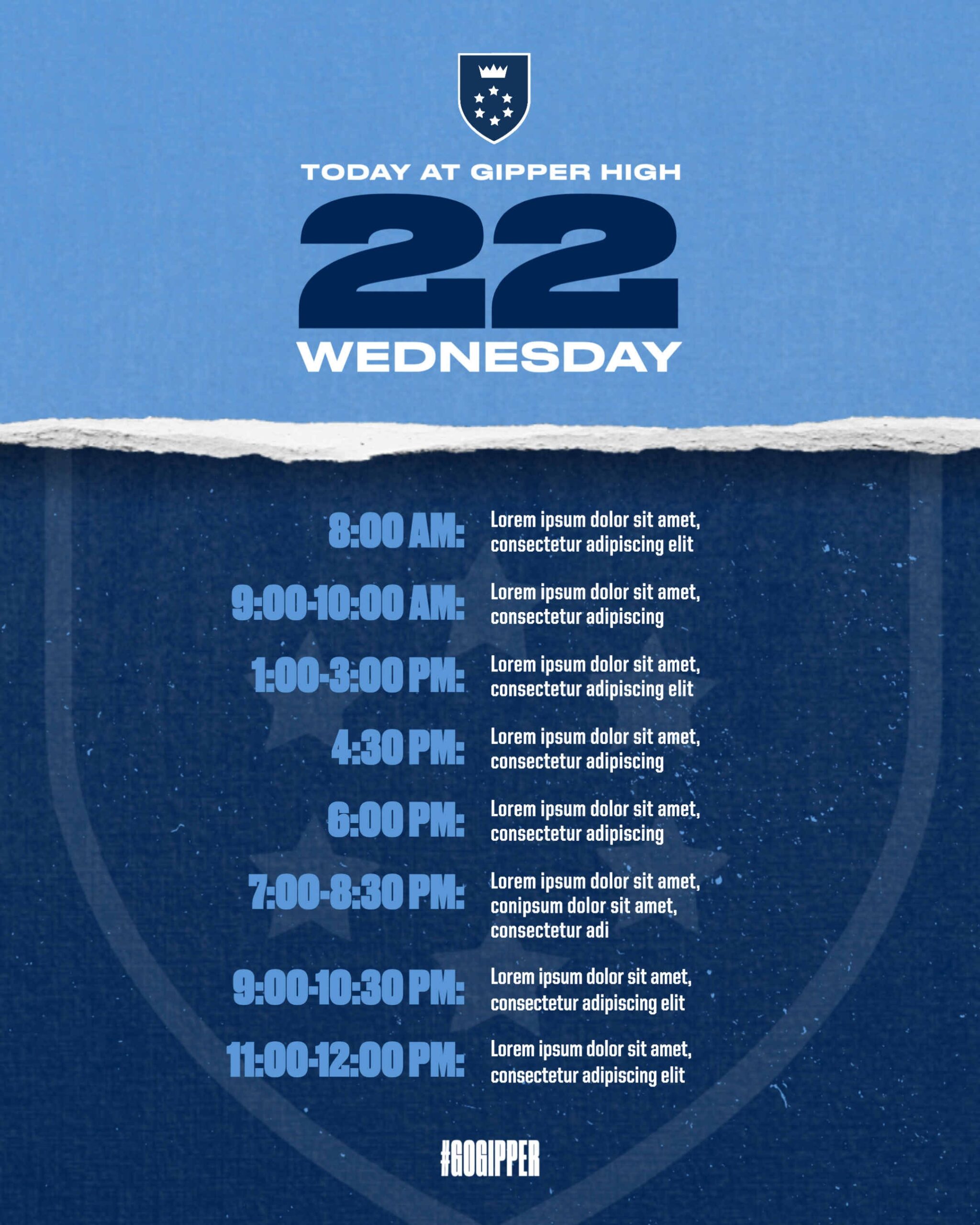 Free Customizeable Football Schedule Graphic Templates