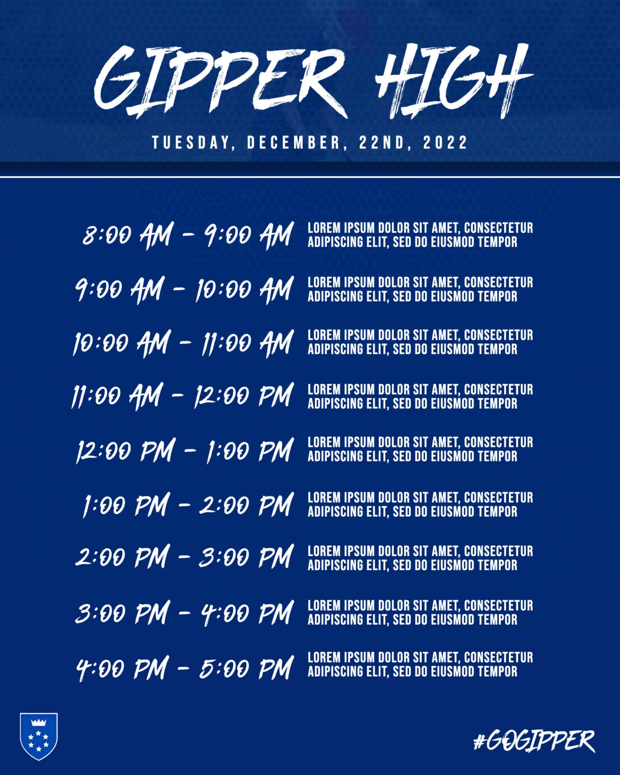 Free Customizeable Football Schedule Graphic Templates