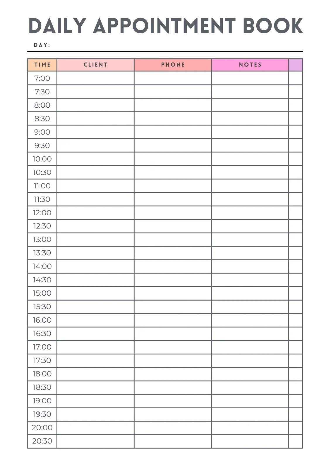Free Daily Planner Templates To Customize Canva