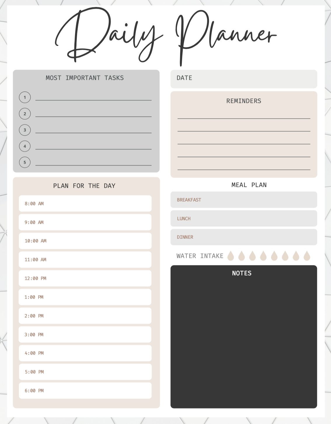 Free Daily Schedule Printable For Helping You Be Organized KorraShay