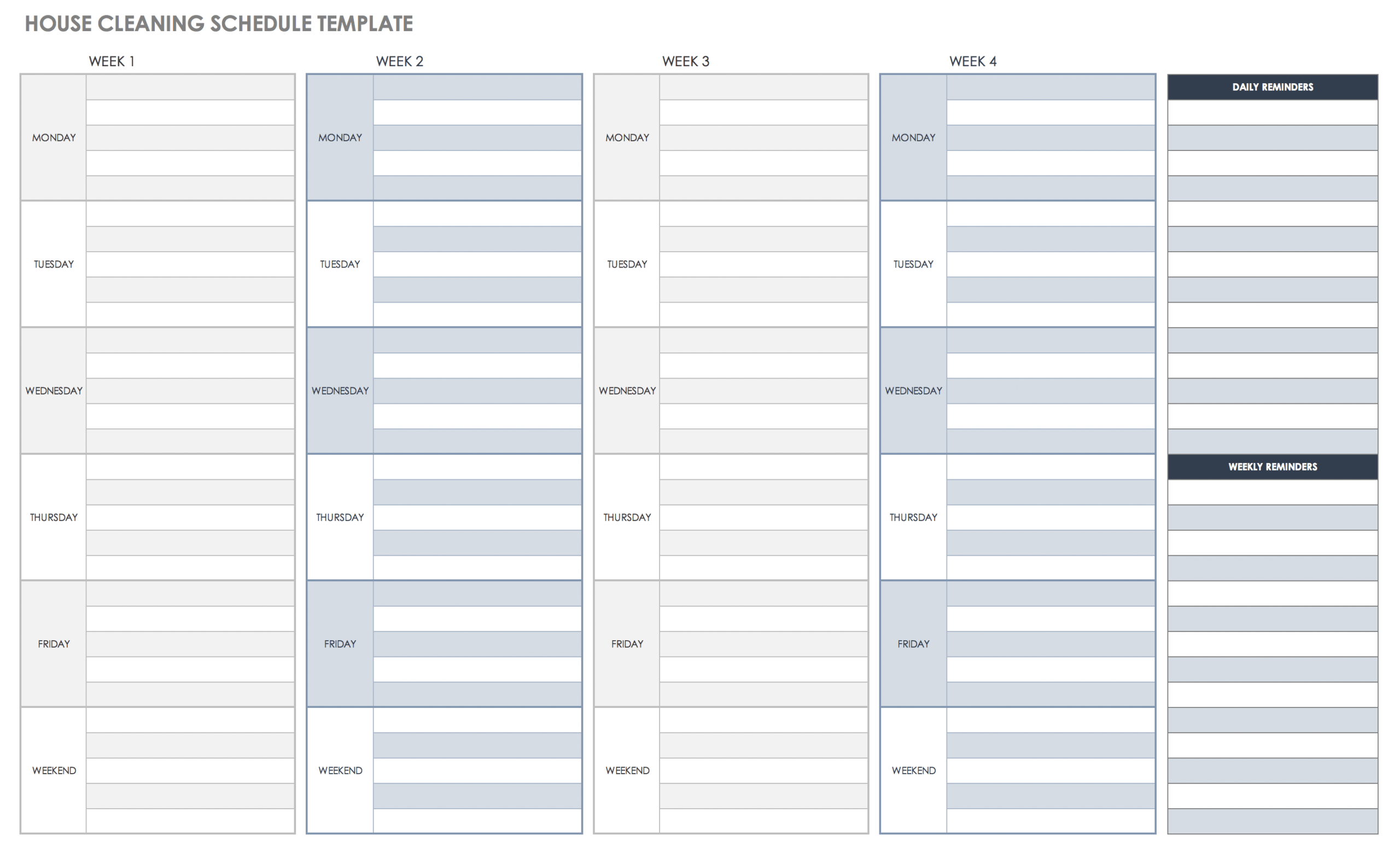Free Daily Work Schedule Templates Smartsheet