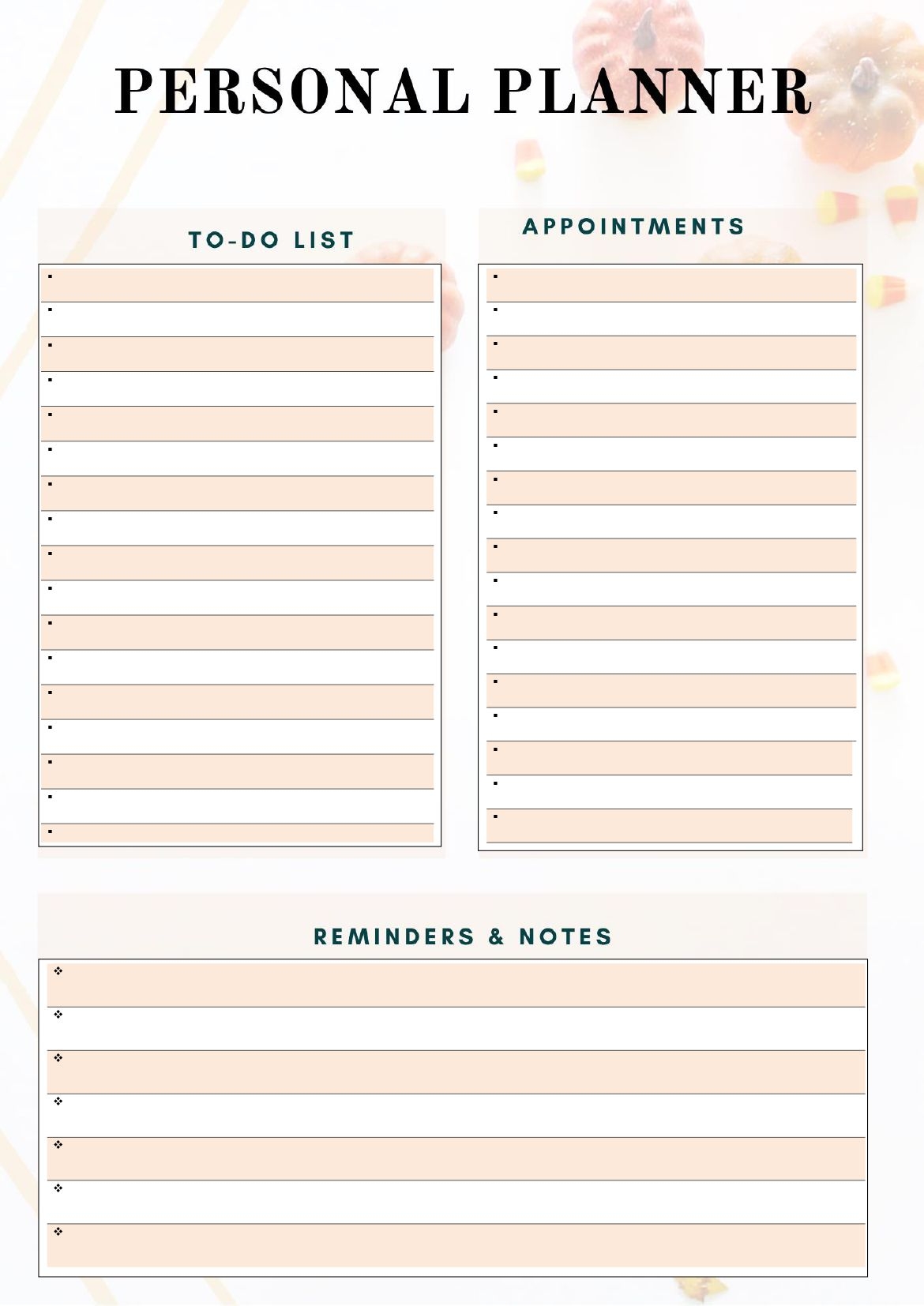 Free Download Daily Planner Templates PDF Word Images