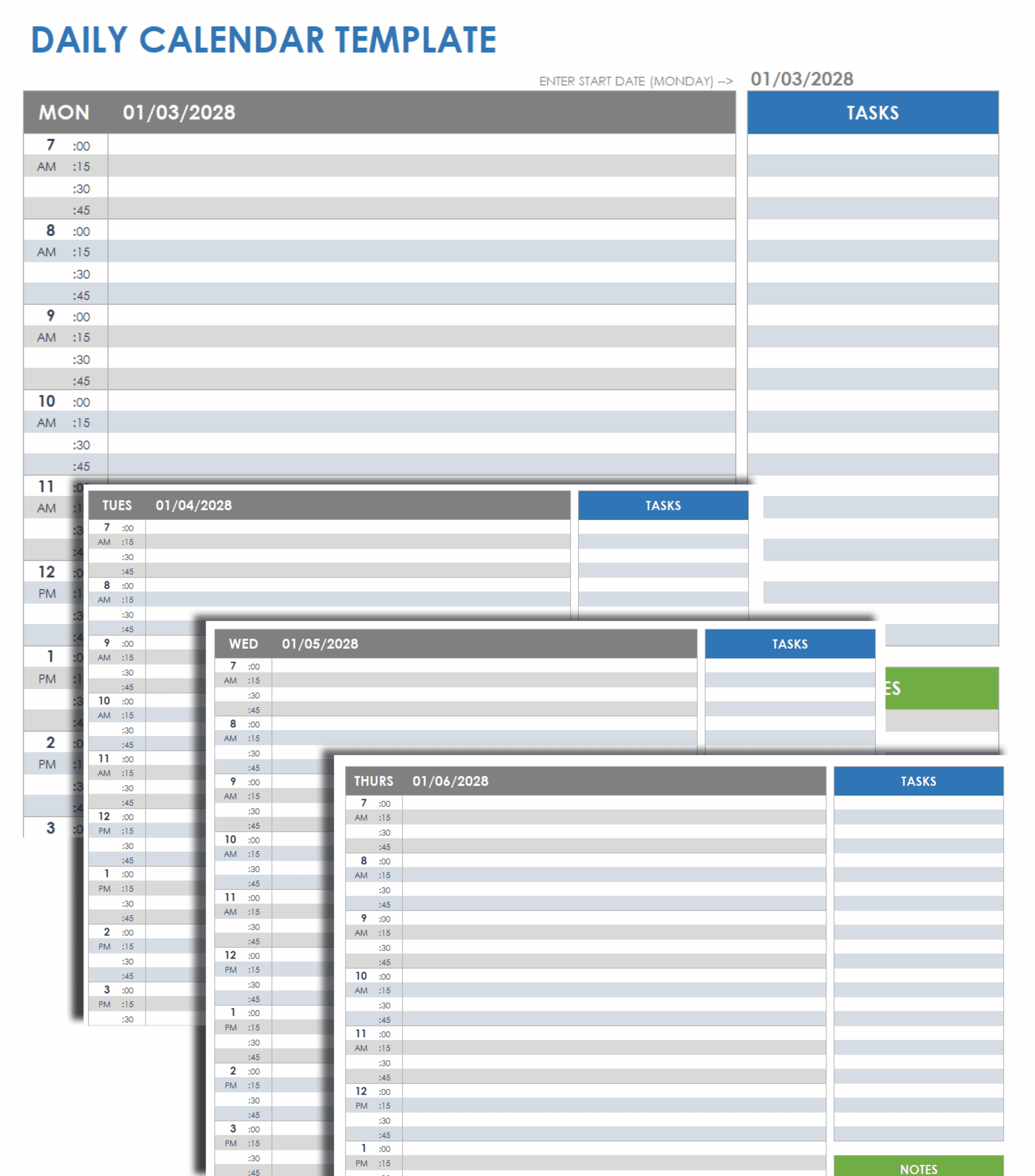 Free Google Sheets Schedule Templates Smartsheet