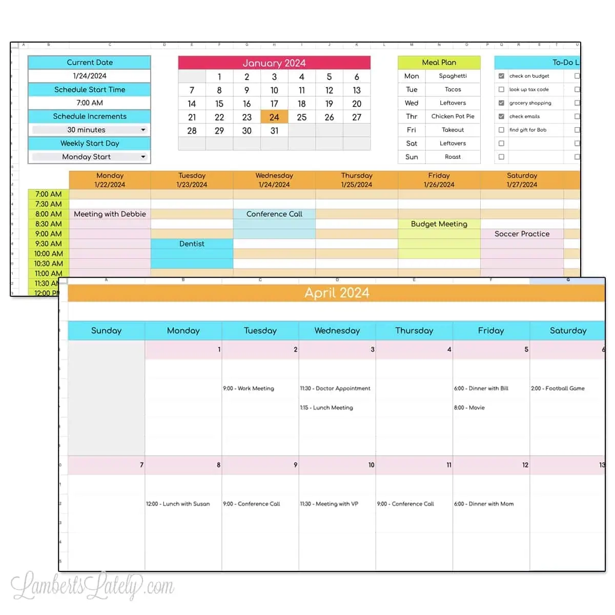 Free Google Sheets Weekly Schedule Template Calendars Lamberts Lately
