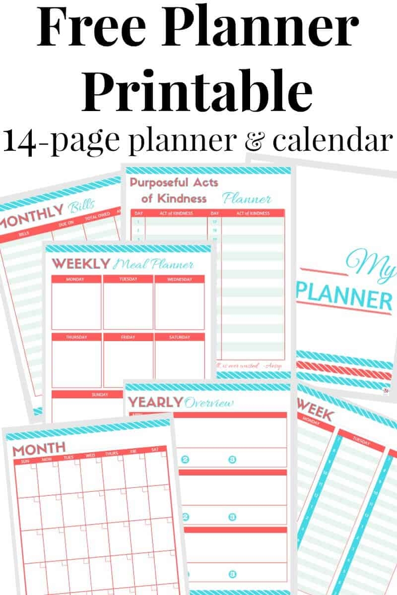 Free Printable Calendar And Planner Organized 31