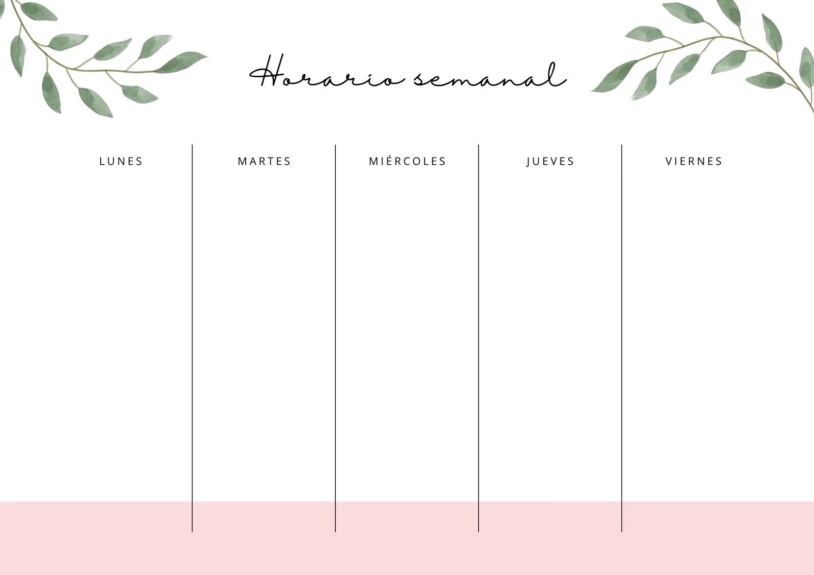 Free Printable Class Schedule Templates To Customize Canva