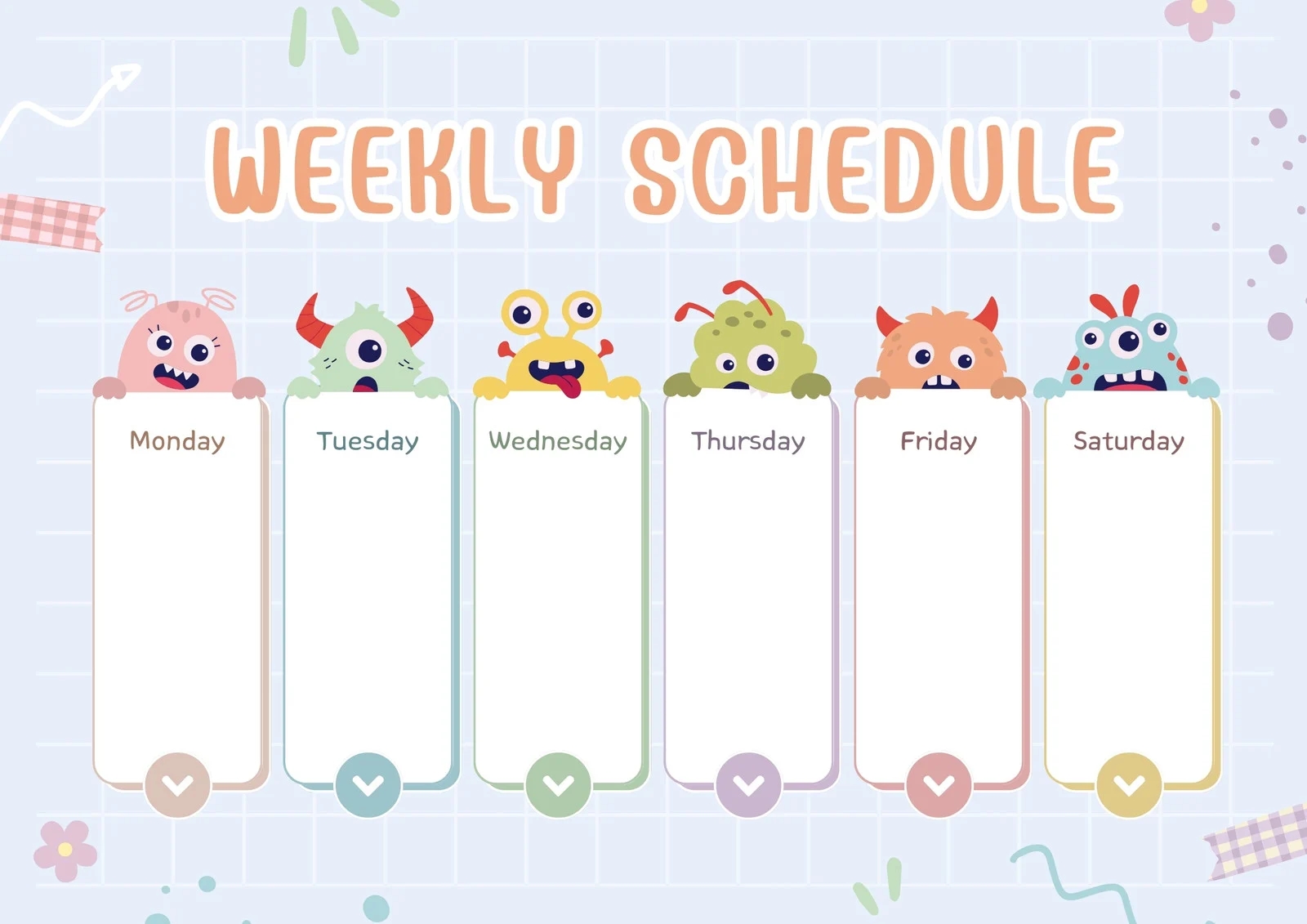 Free Printable Class Schedule Templates To Customize Canva