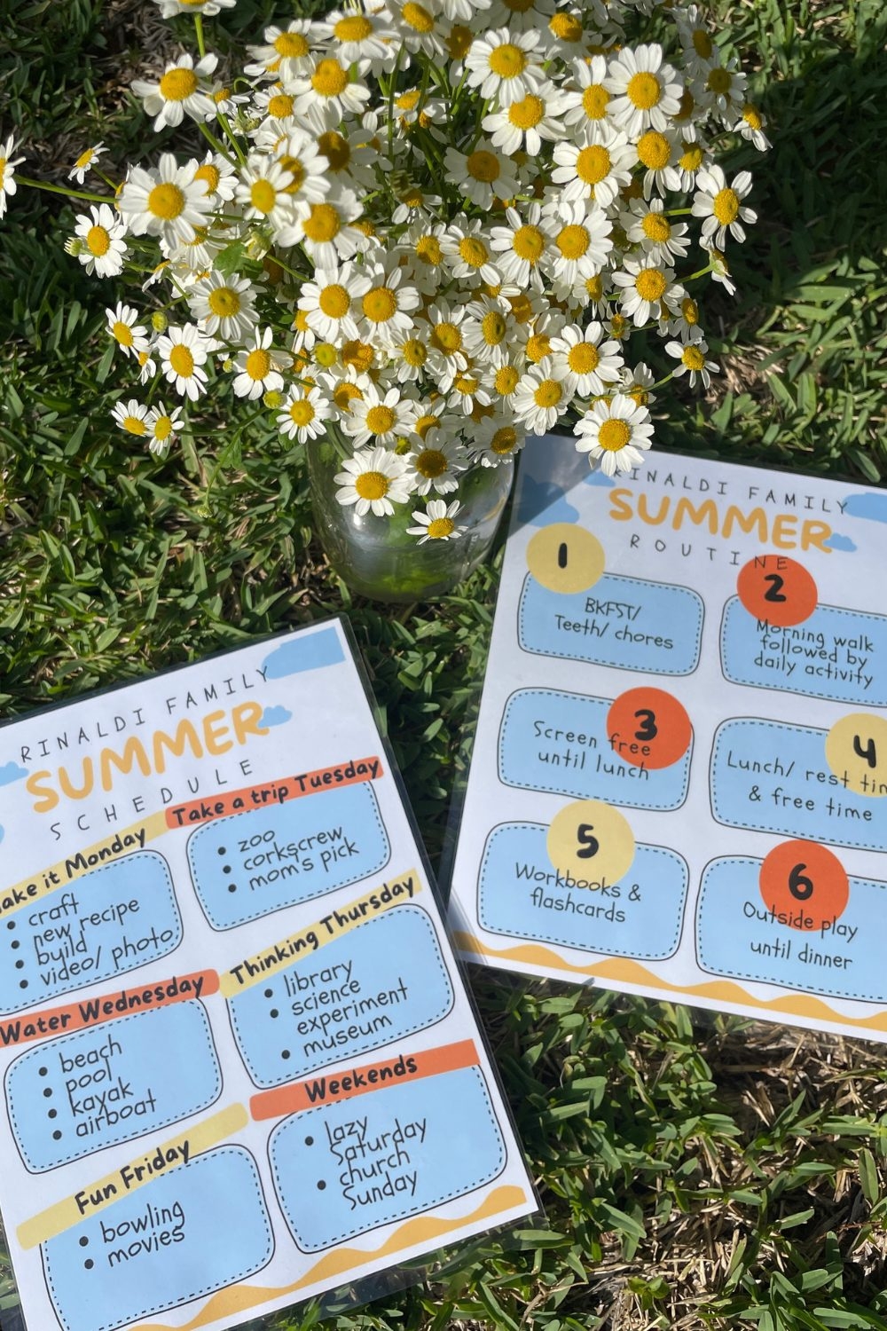 Free Printable Summer Schedule Template