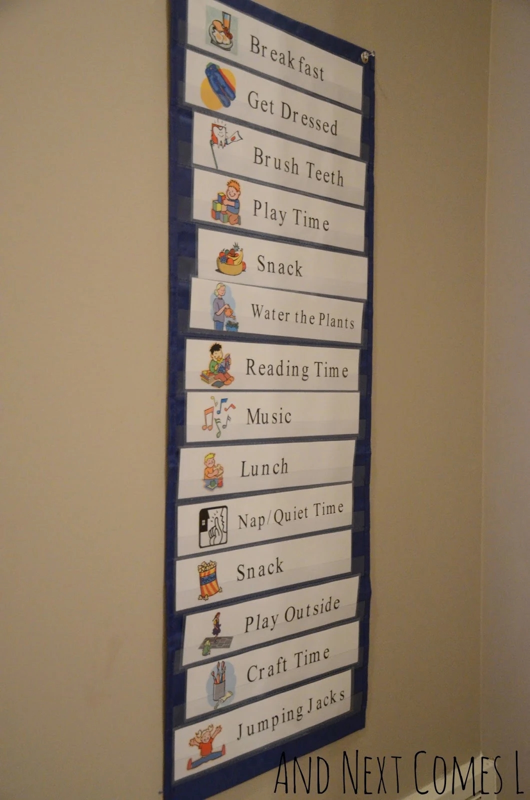 Free Printable Daily Visual Schedule And Next Comes L Hyperlexia Resources