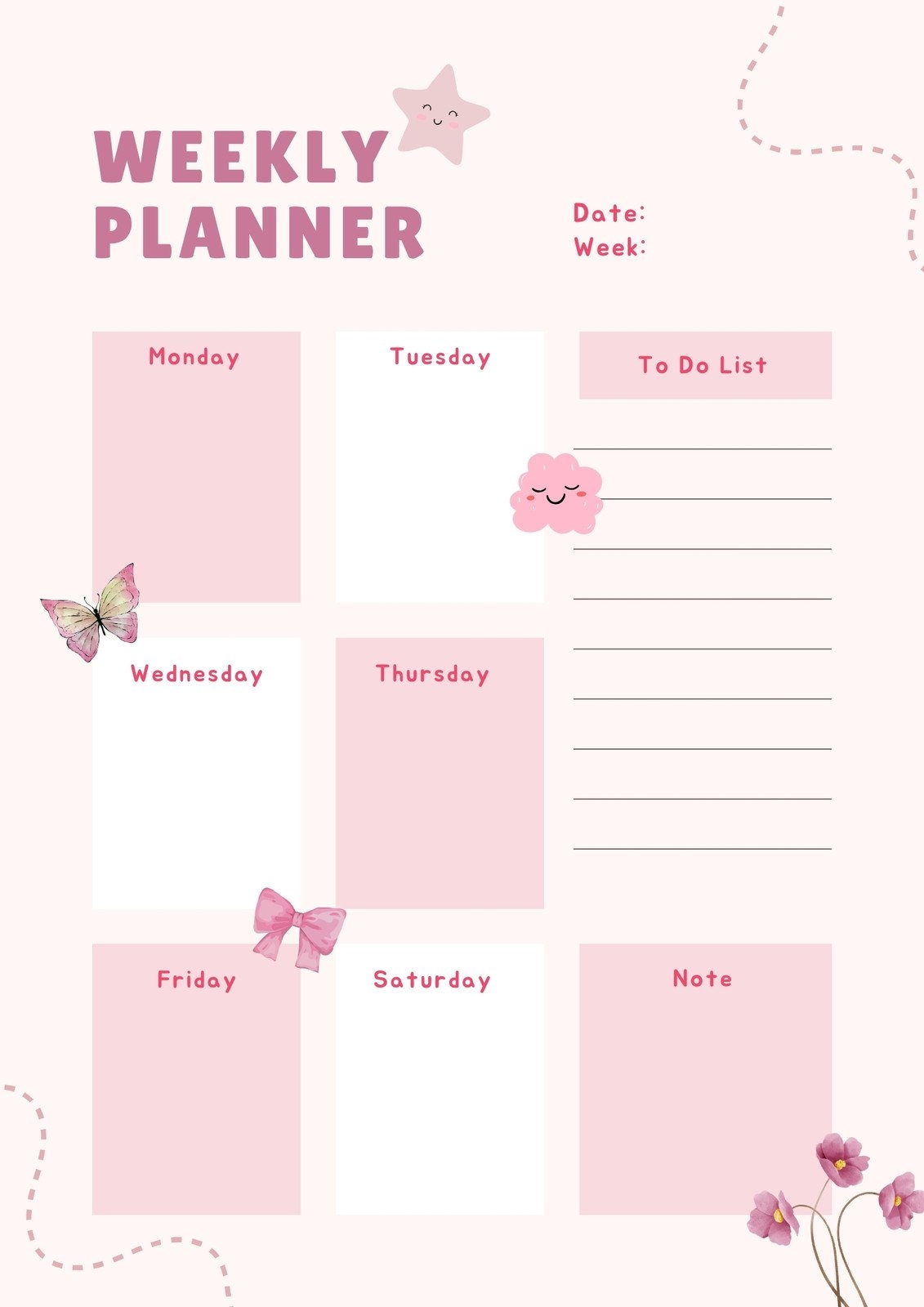 Printable Scheduler