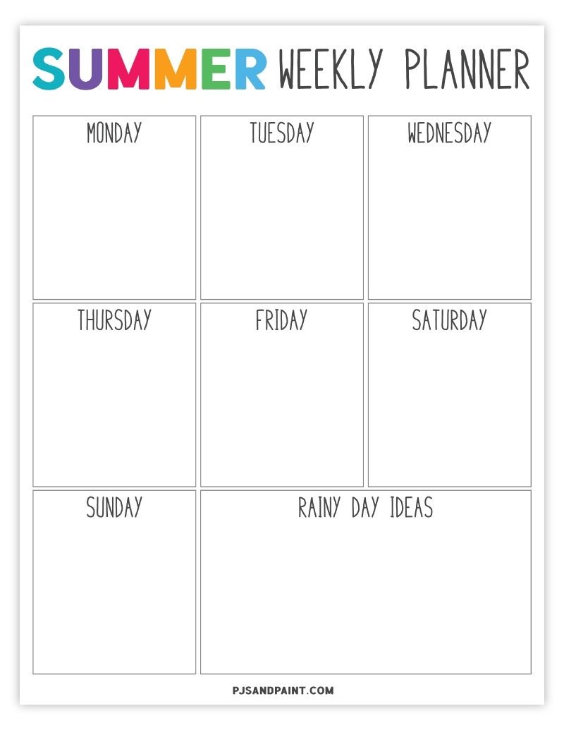 Daily Printable Schedule Template