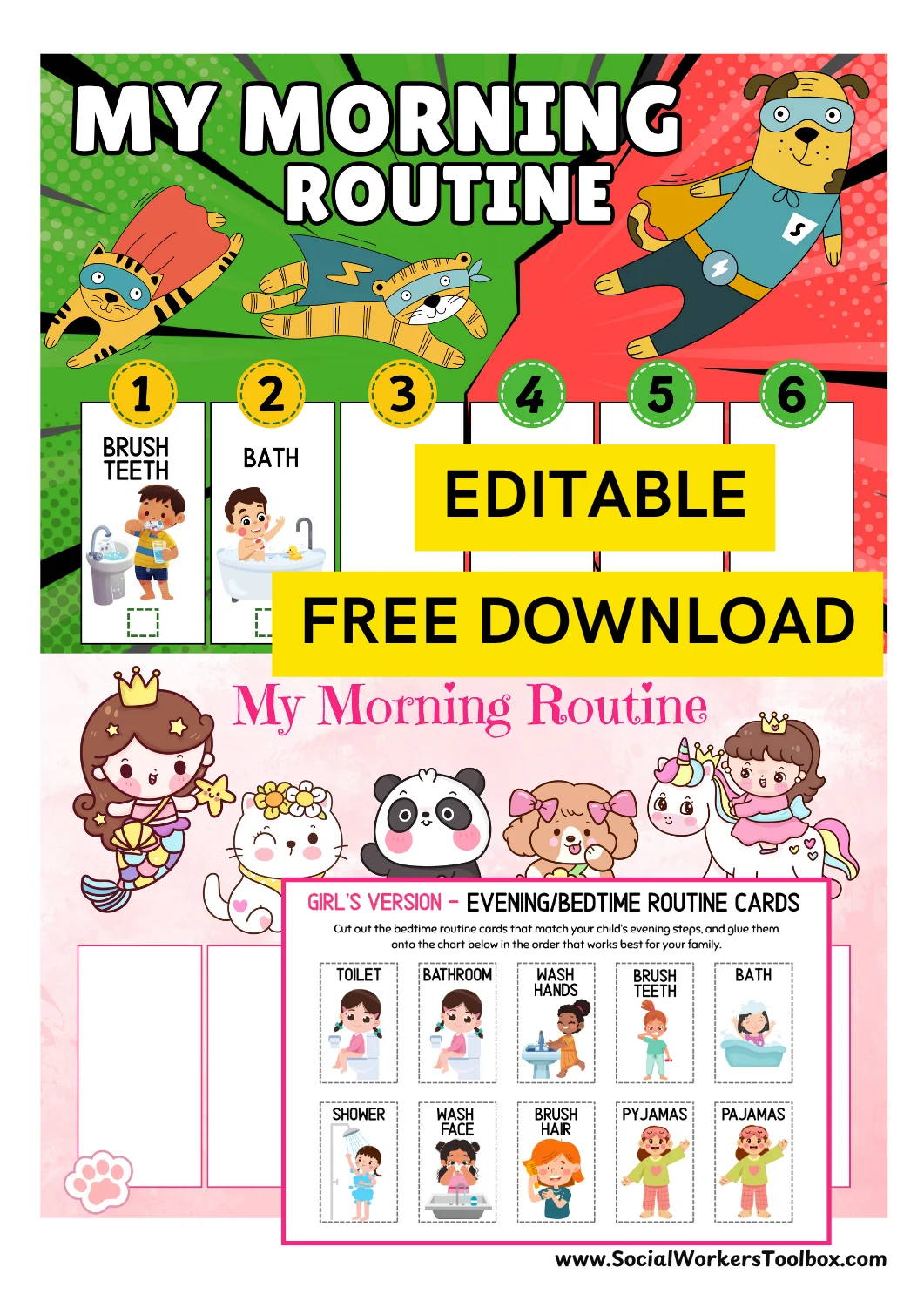Free Printable Visual Schedule Cards
