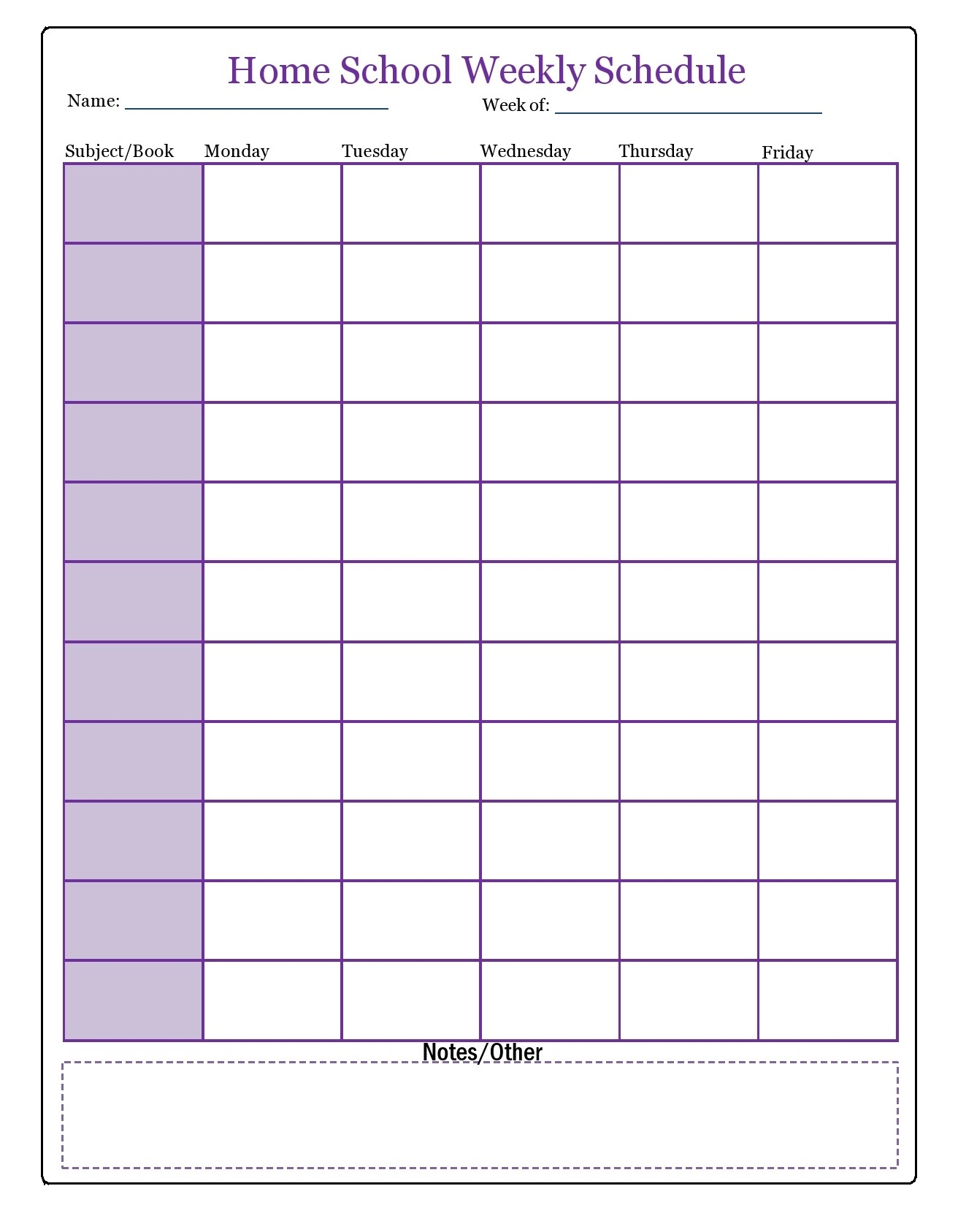 Free Printable Weekly Homeschool Schedule Download Free Printable Weekly Homeschool Schedule Png Images Free Worksheets On Clipart Library