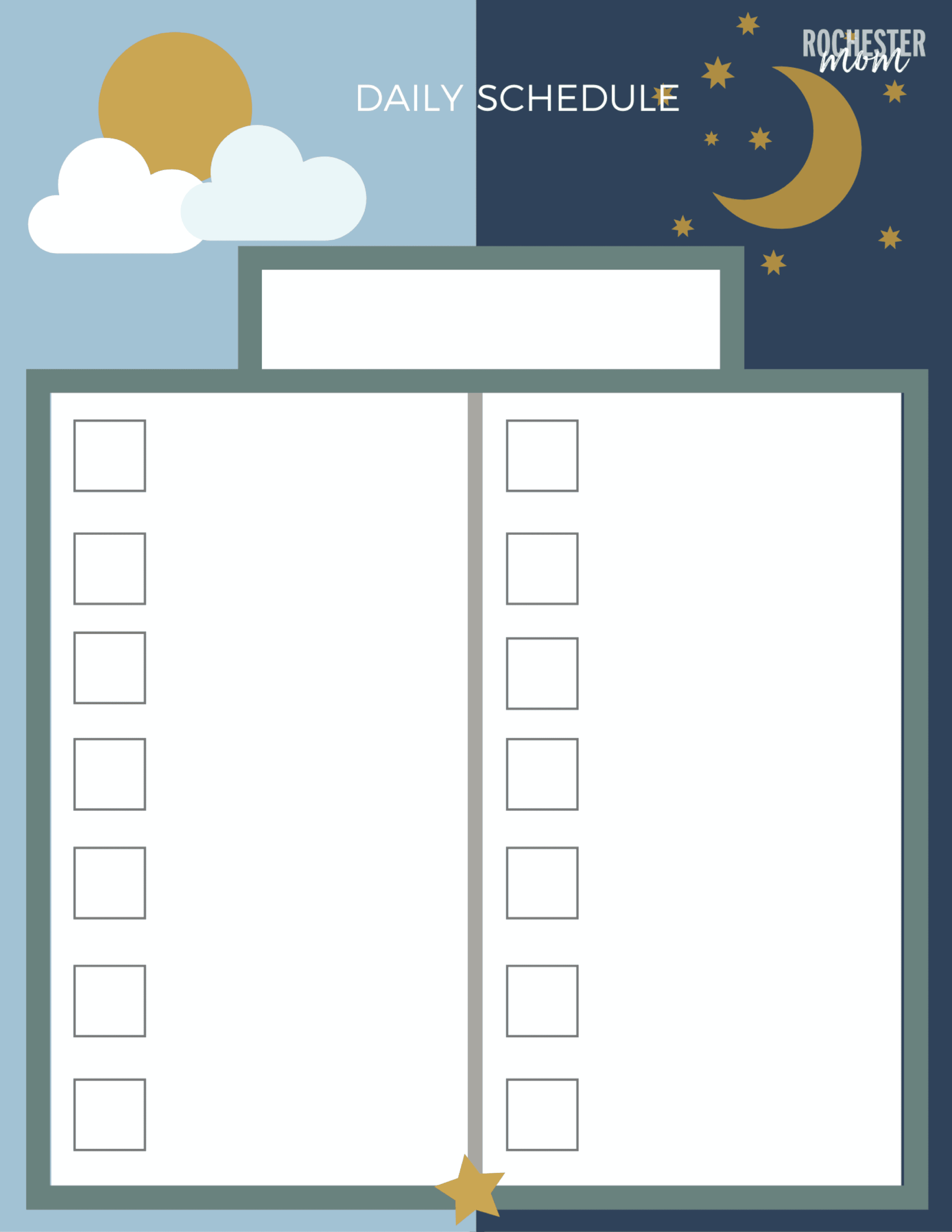 Free Routine Activity Charts Customizable For Your Family