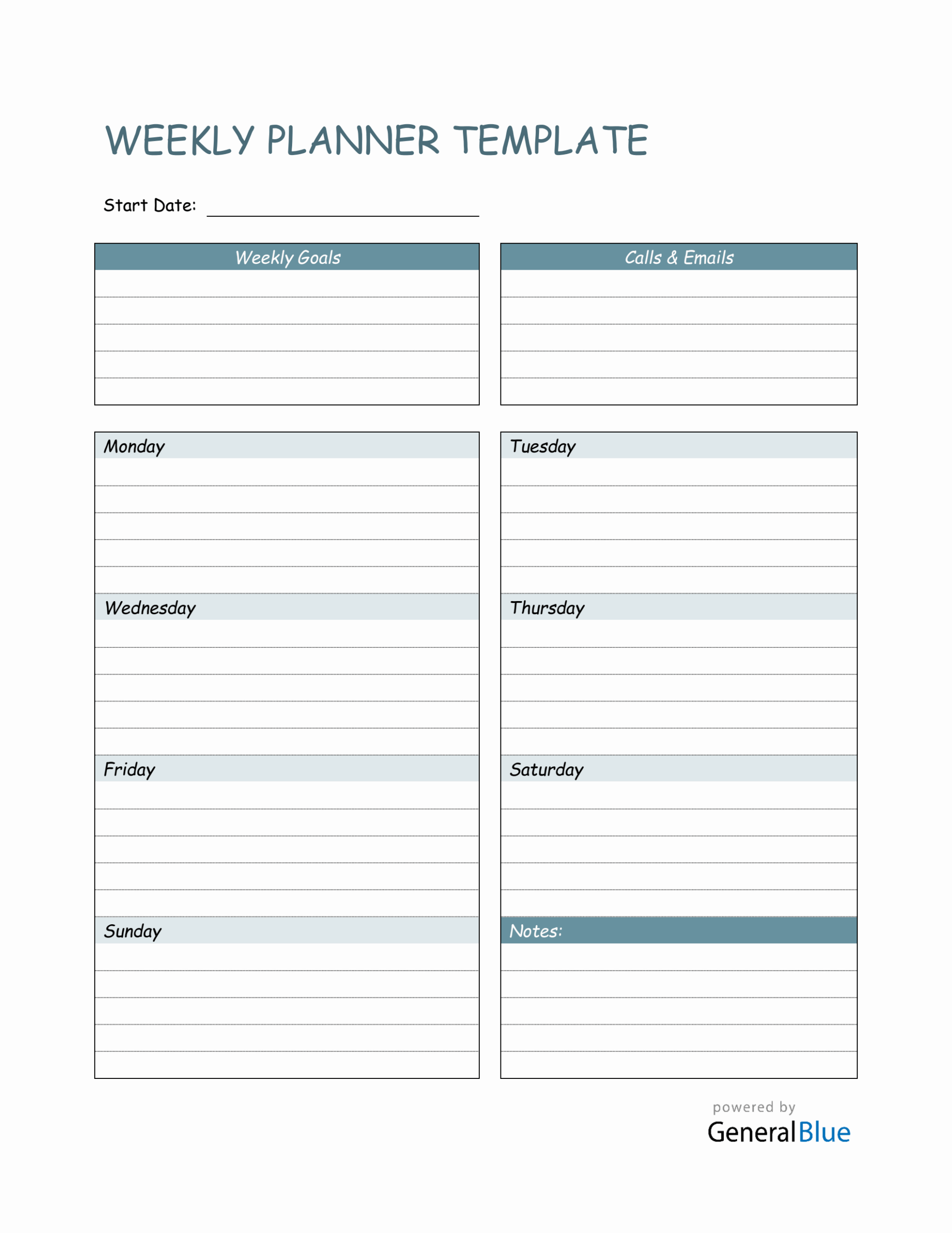 Printable Schedule Templates Free For Word