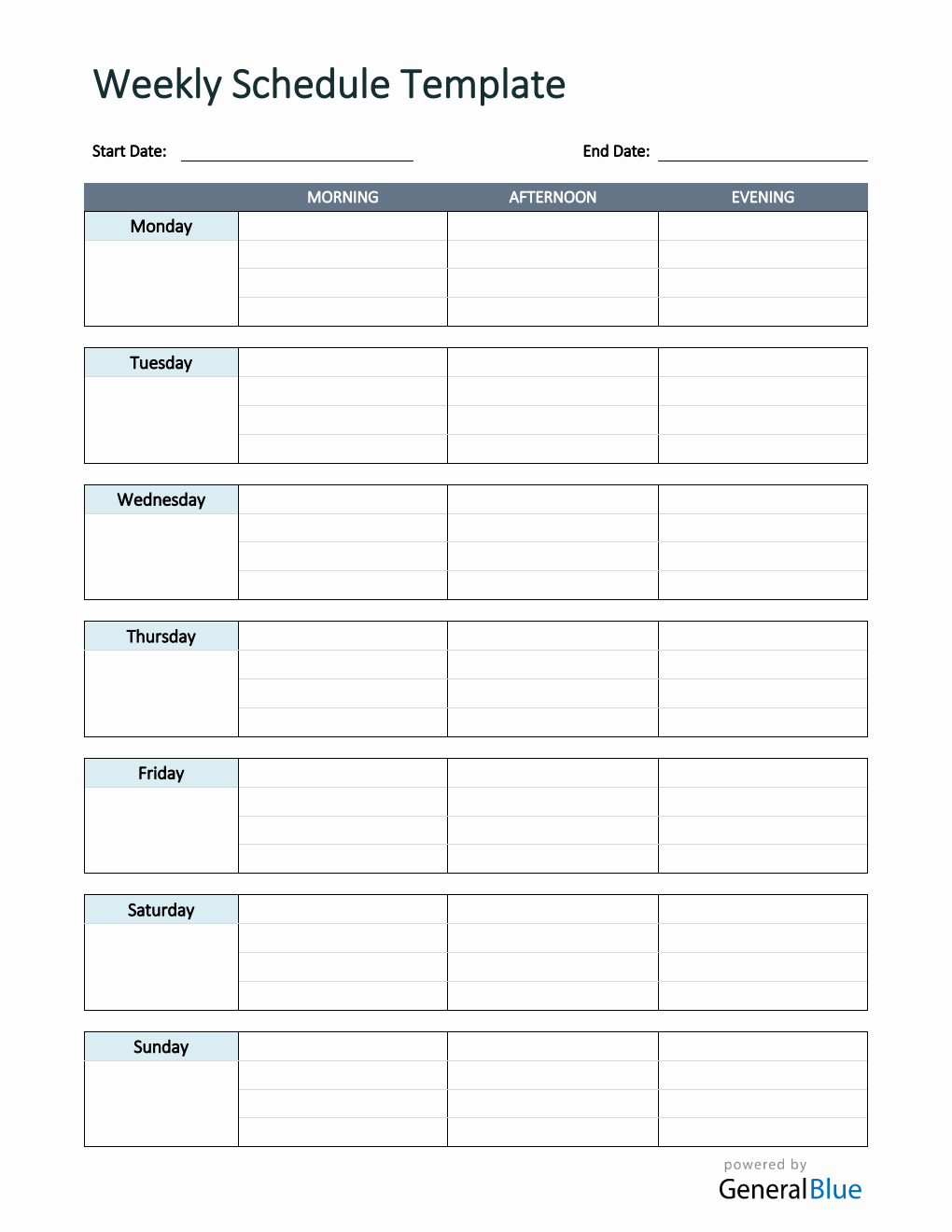 Free Word Schedule Templates Worksheets Library