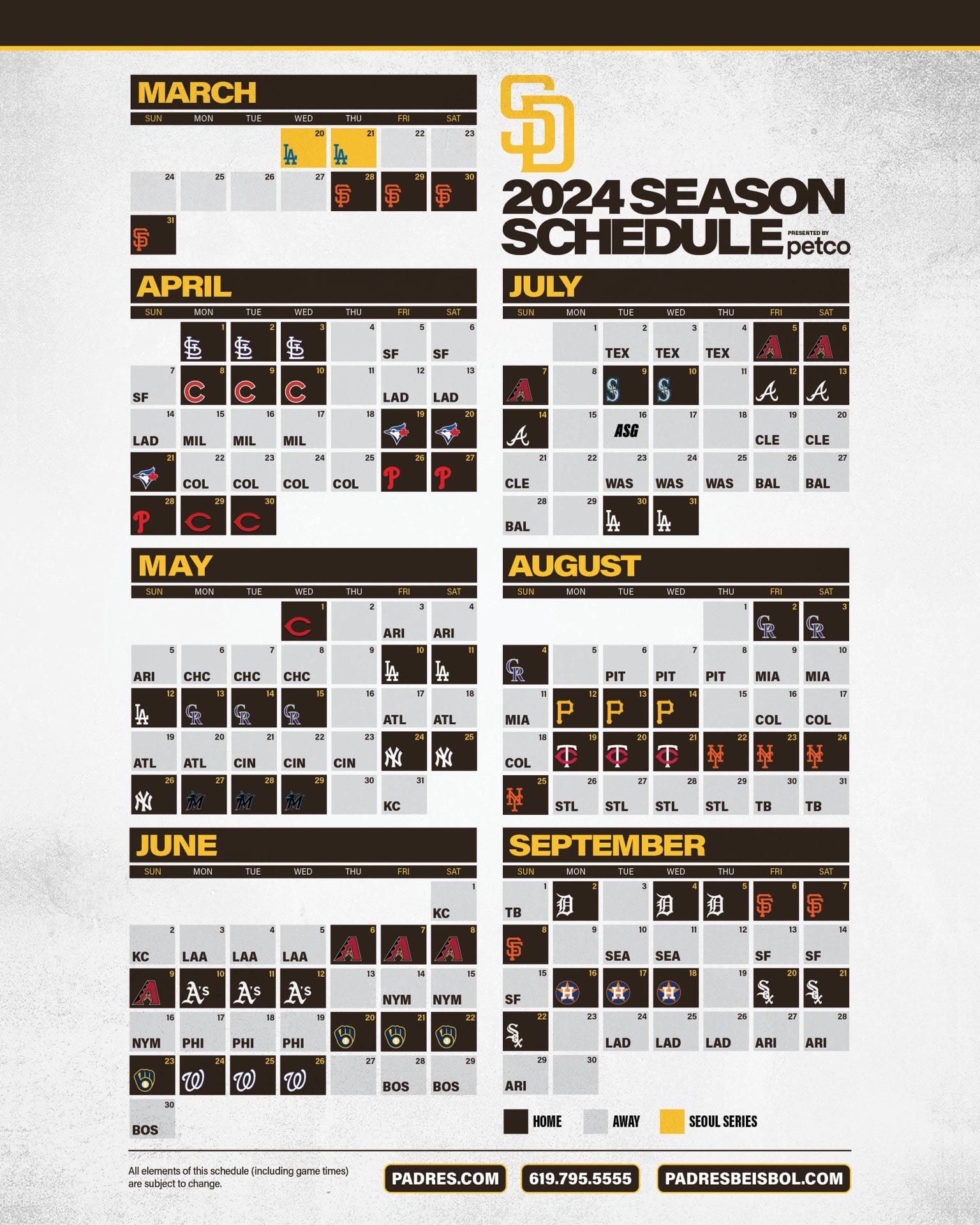 Full 2024 Schedule R Padres