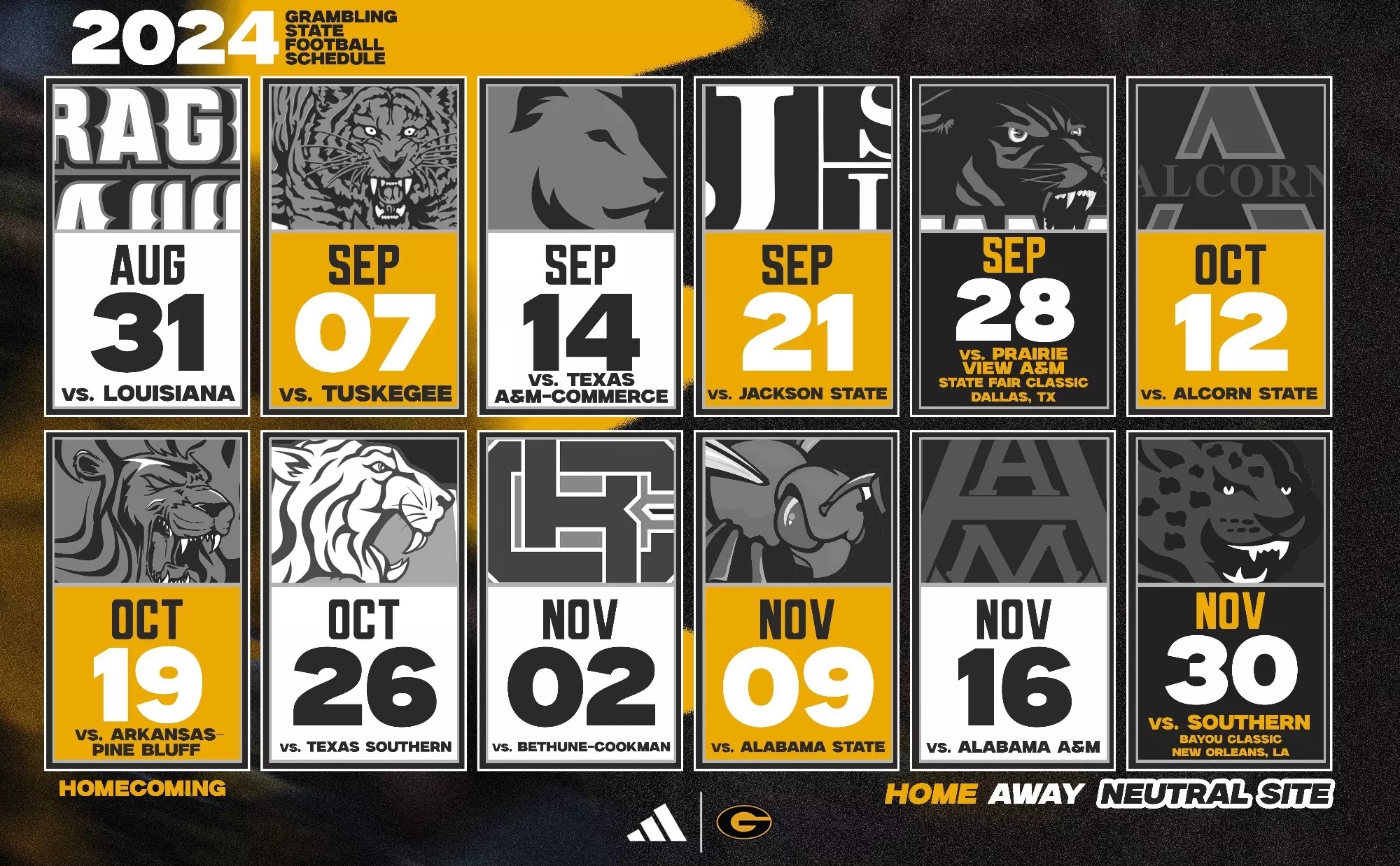 Grambling State Reveals 2024 Football Schedule Grambling State University Athletics