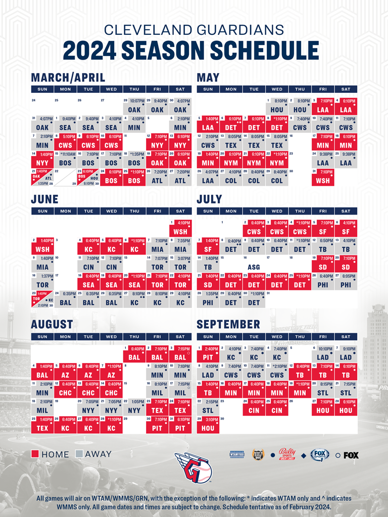 Guardians Schedule Guardians Schedule